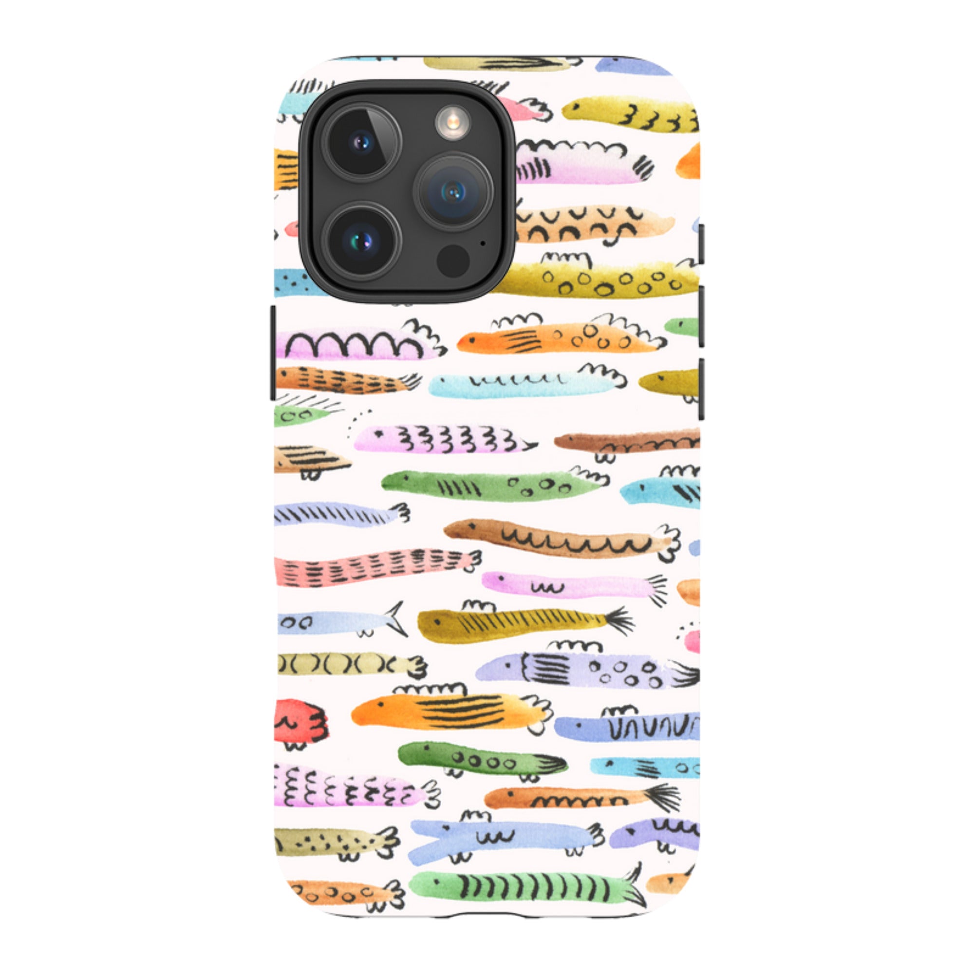 iPhone Tough Case - Colourful Fishes By Gabriela Larios