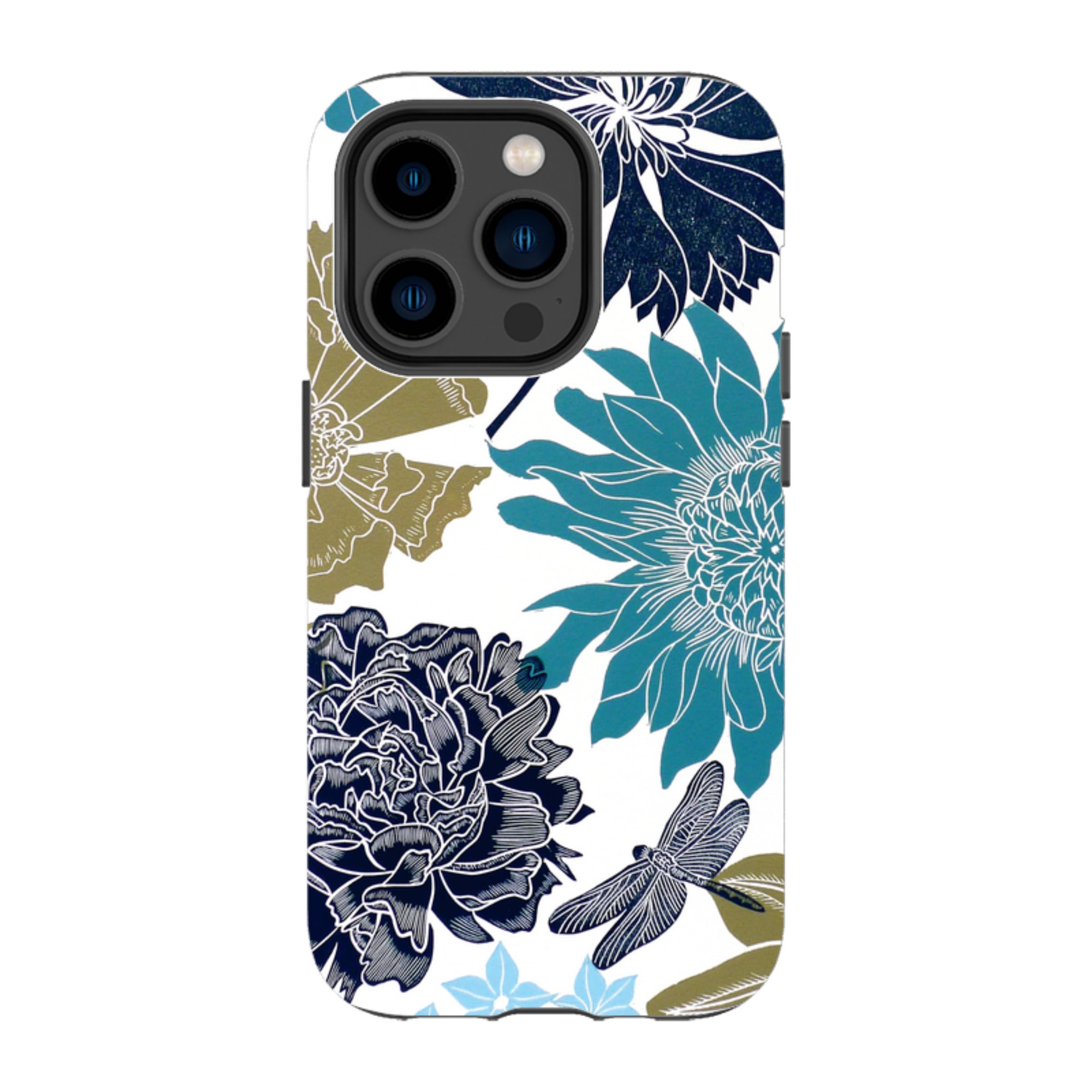 iPhone Tough Case - Cottage Garden Drangonfly By Kate Heiss