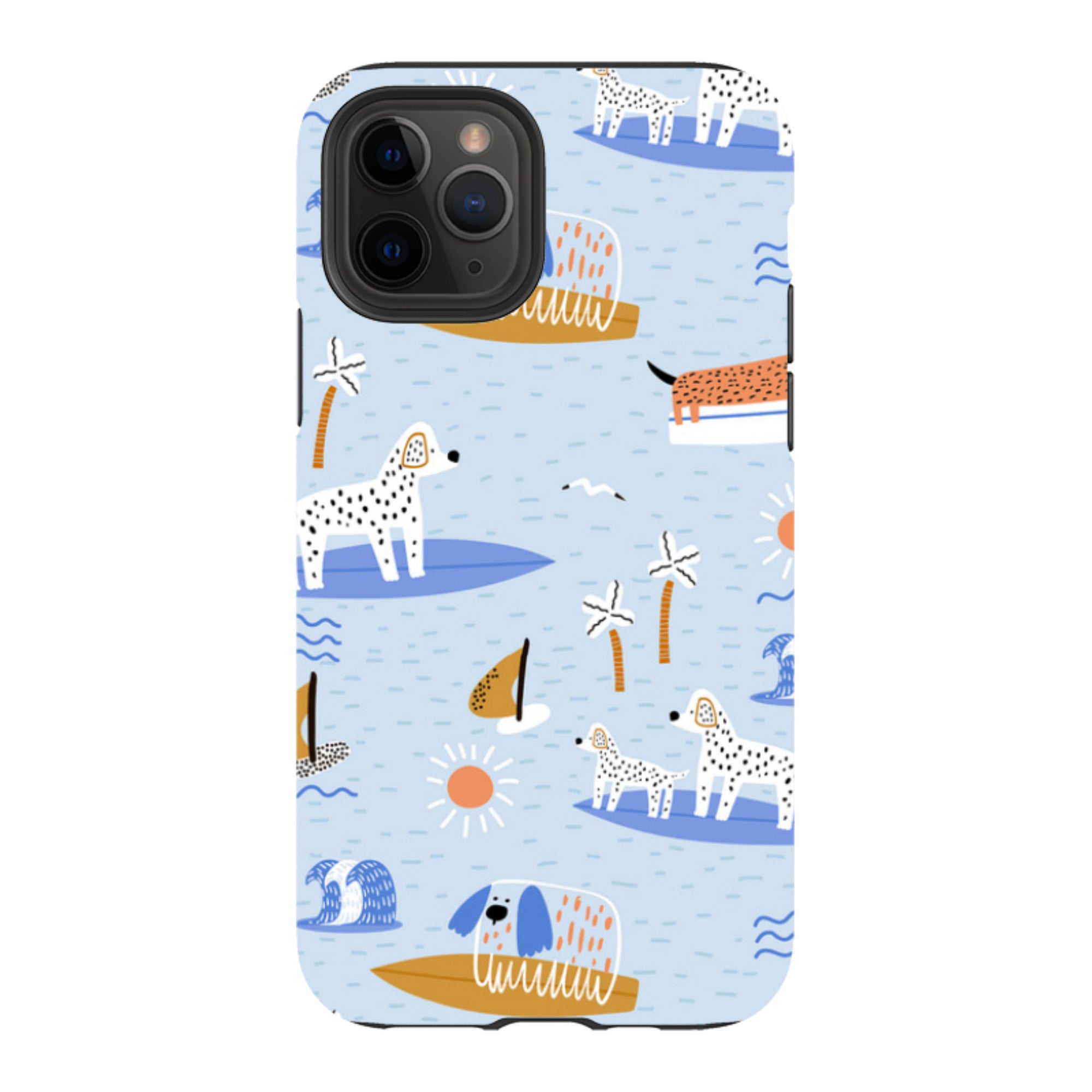 iPhone Tough Case - Surfing Dogs
