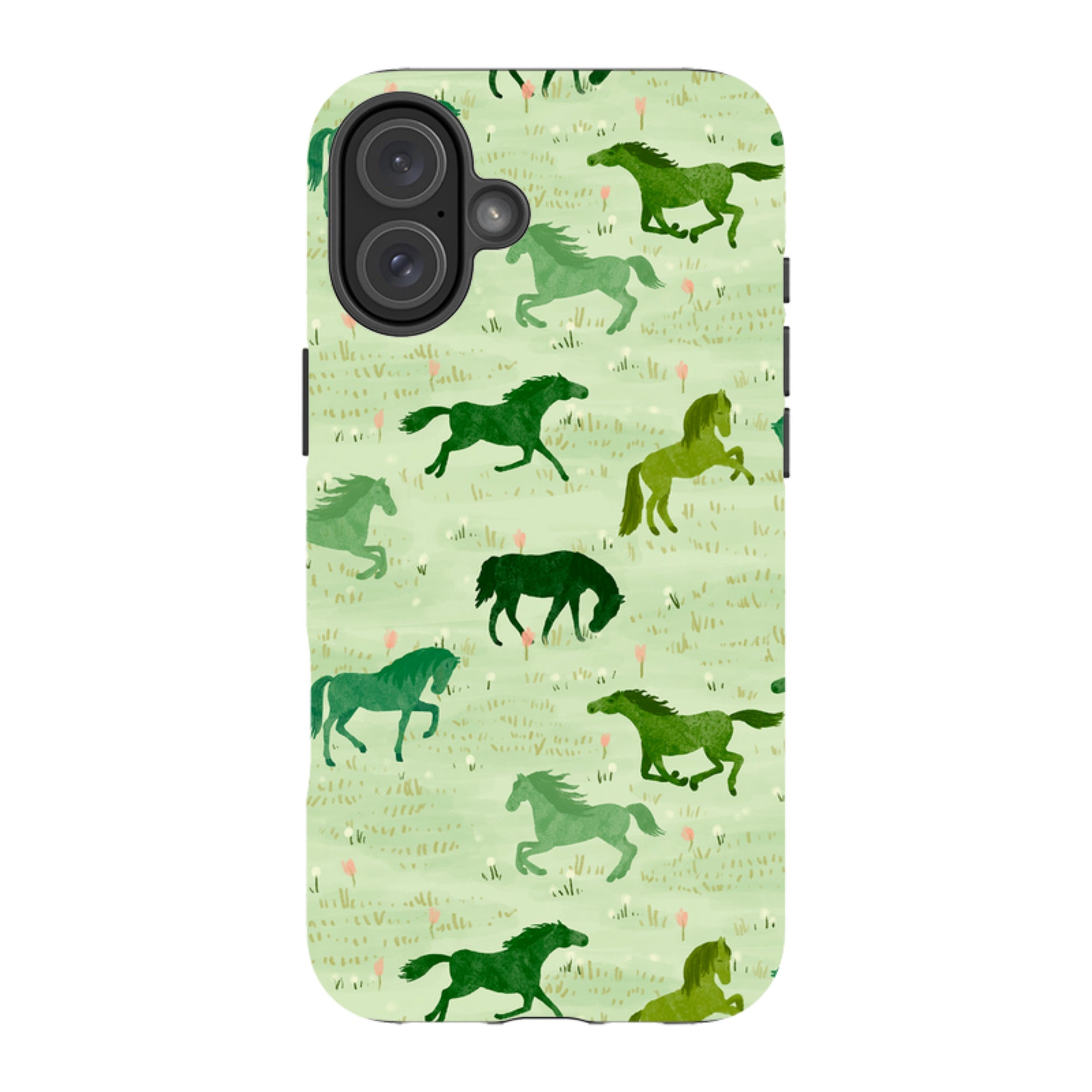 iPhone Tough Case - Wild Horses Meadow By Katherine Quinn