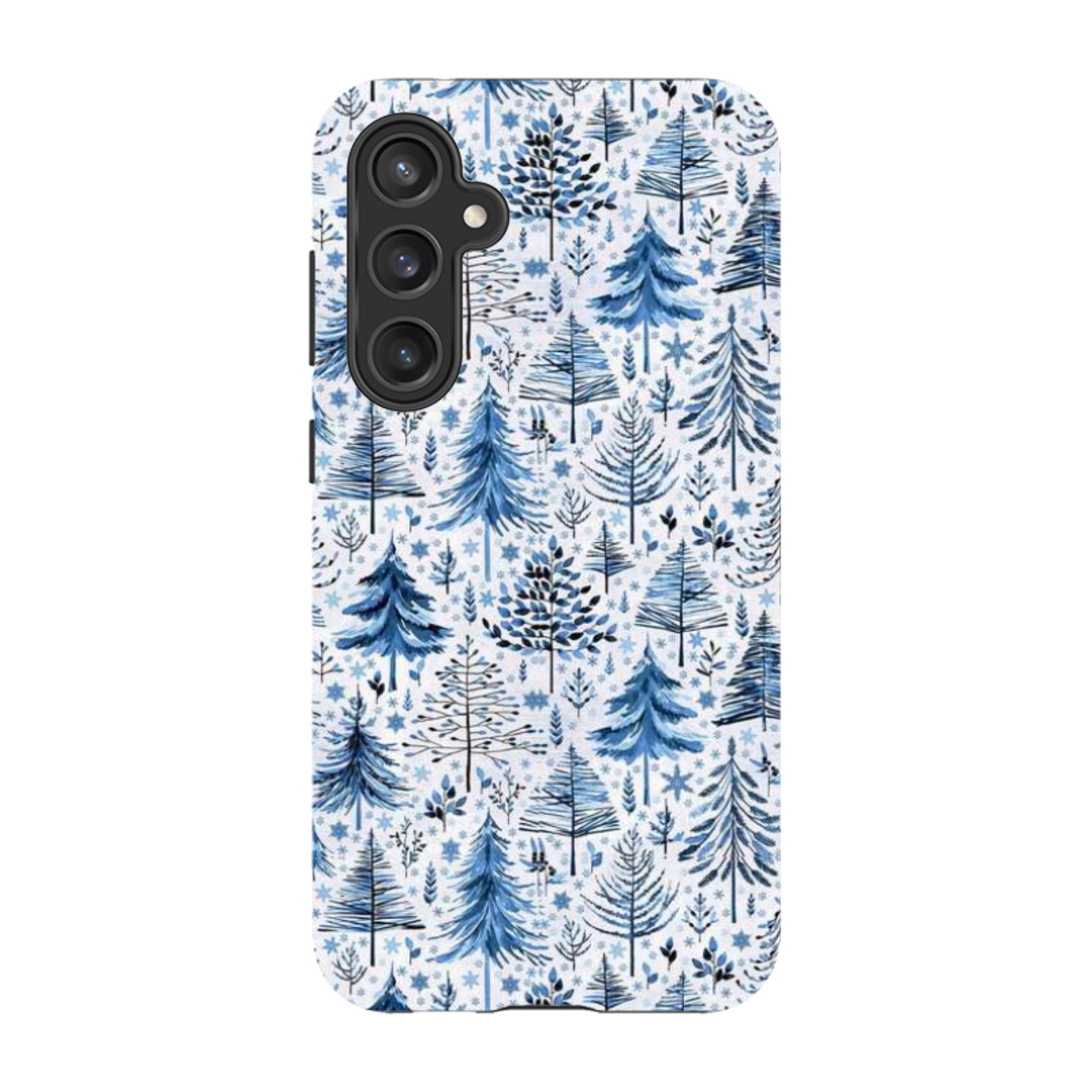 Samsung Tough Case - Blue Xmas Trees By Elisabeth Haager