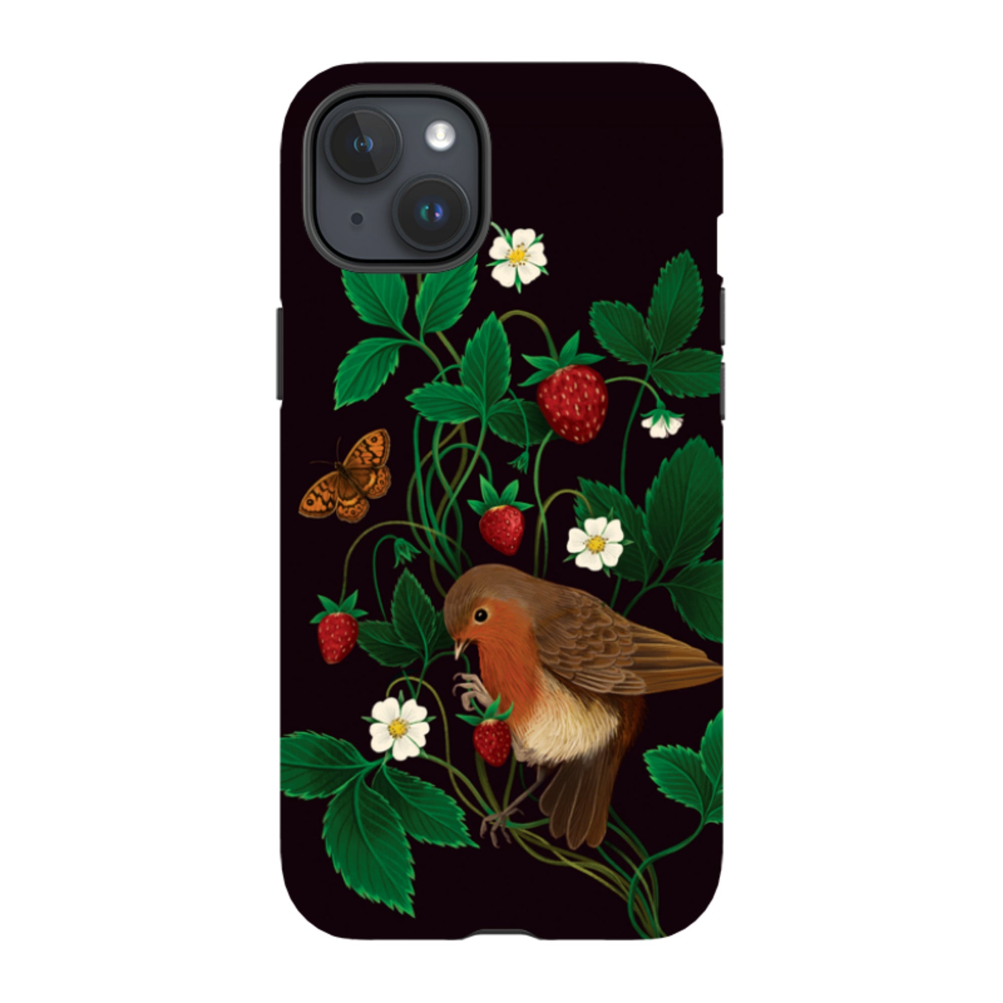 iPhone MagSafe Tough Case - Strawberry Thief By Anna Stead