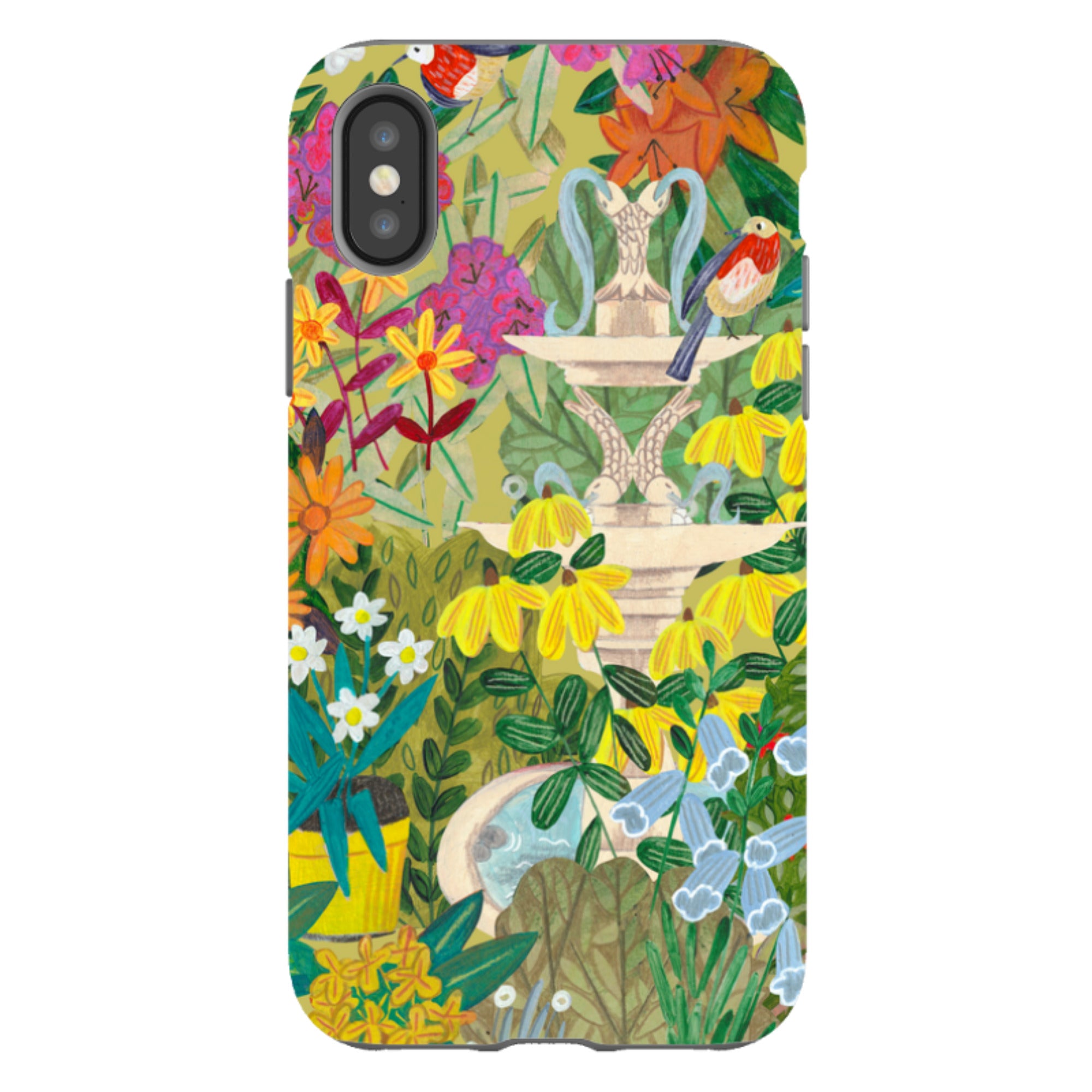 iPhone Tough Case - Floral Garden By Caroline Bonne Muller