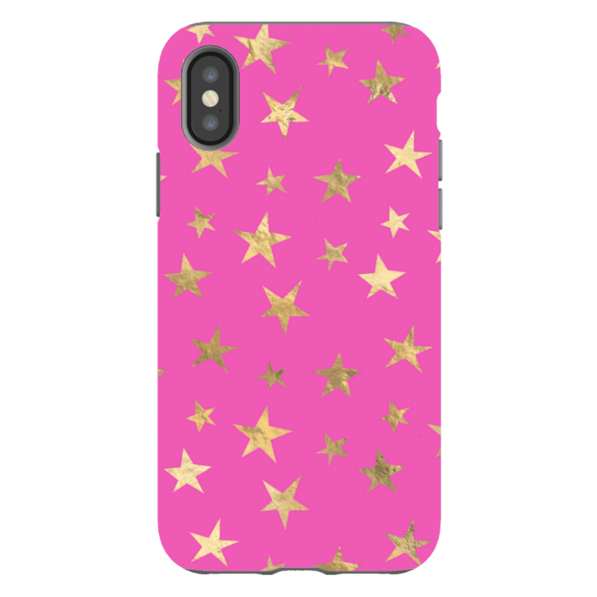 iPhone Tough Case - Pink and Gold Stars