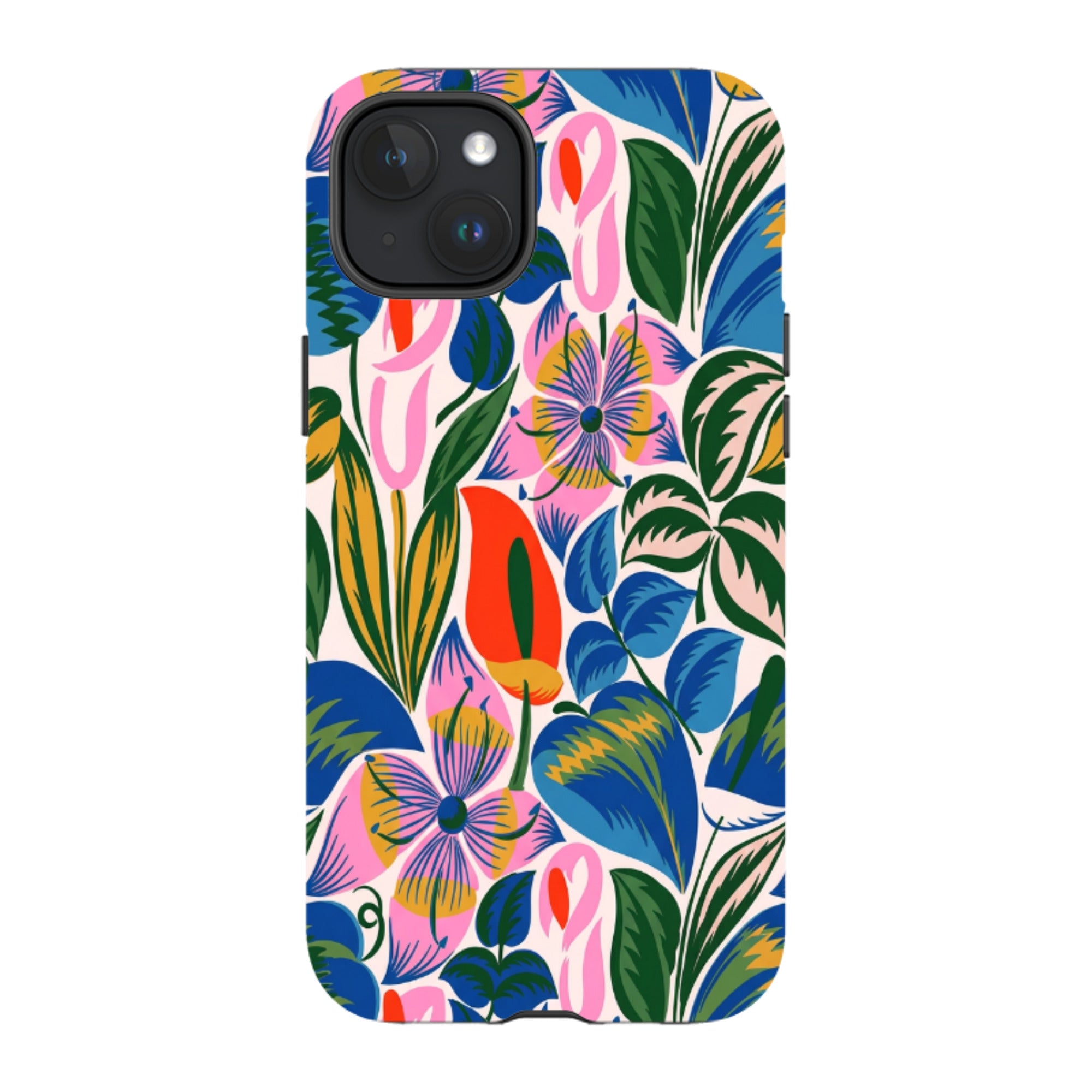 iPhone MagSafe Tough Case - Retro Tropical Floral