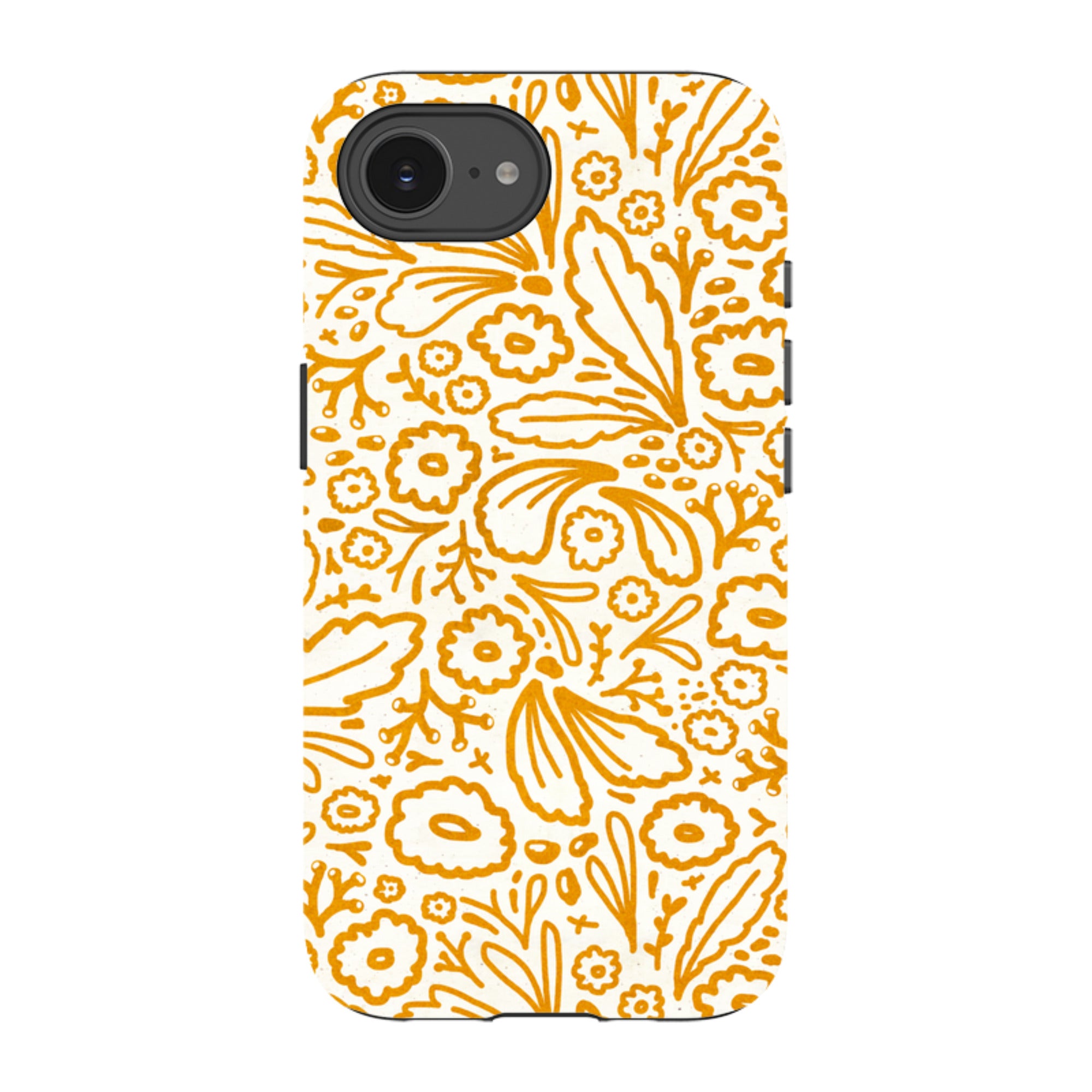 iPhone Tough Case - Wind Fall Mustard By Katherine Quinn
