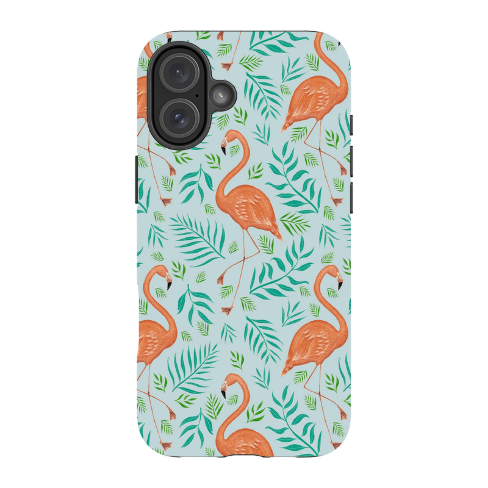 iPhone MagSafe Tough Case -  Flamingo Pattern By Catherine Rowe