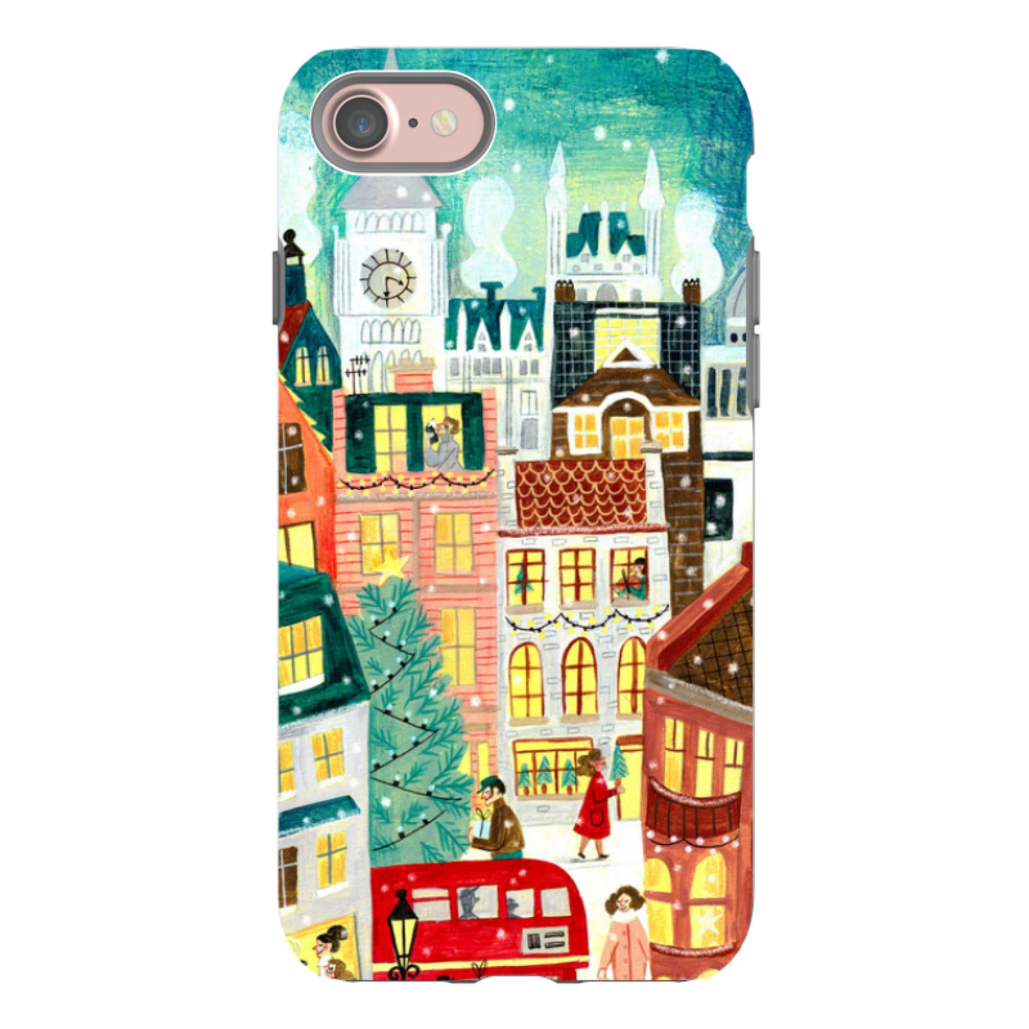 iPhone Tough Case - Xmas In London By Caroline Bonne Muller