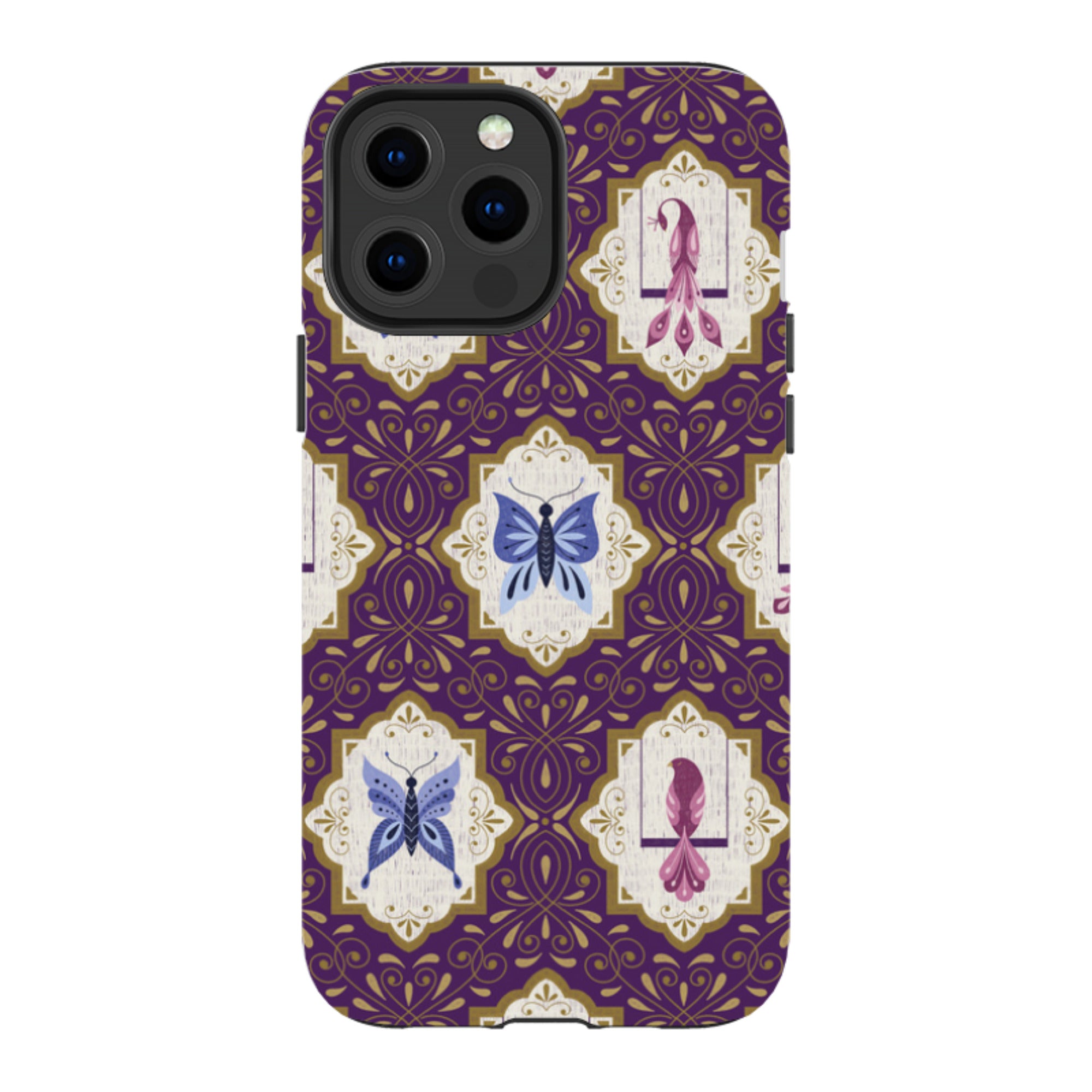 iPhone MagSafe Tough Case -  Wingframes Purple By Jenny Zemanek