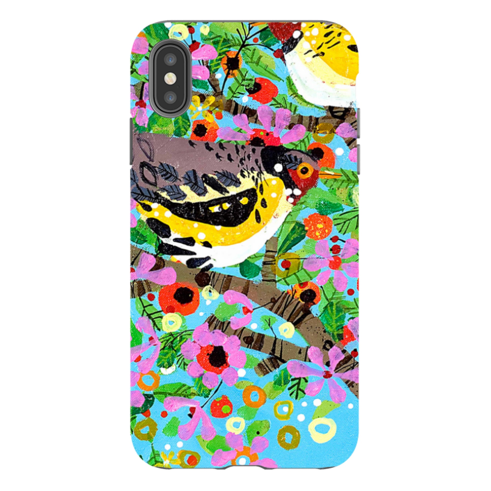 iPhone Tough Case - Finches By Claire West