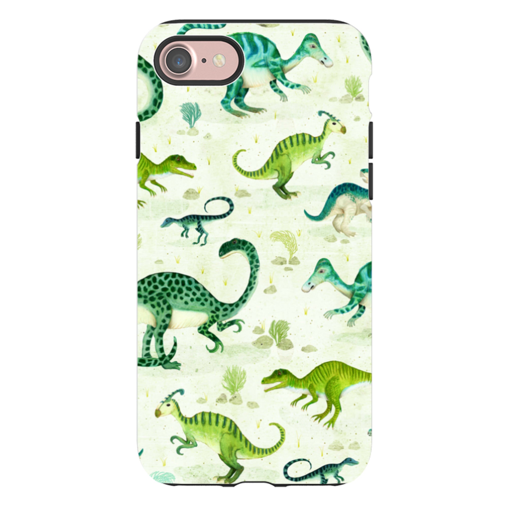iPhone Tough Case - Dinoland By Katherine Quinn