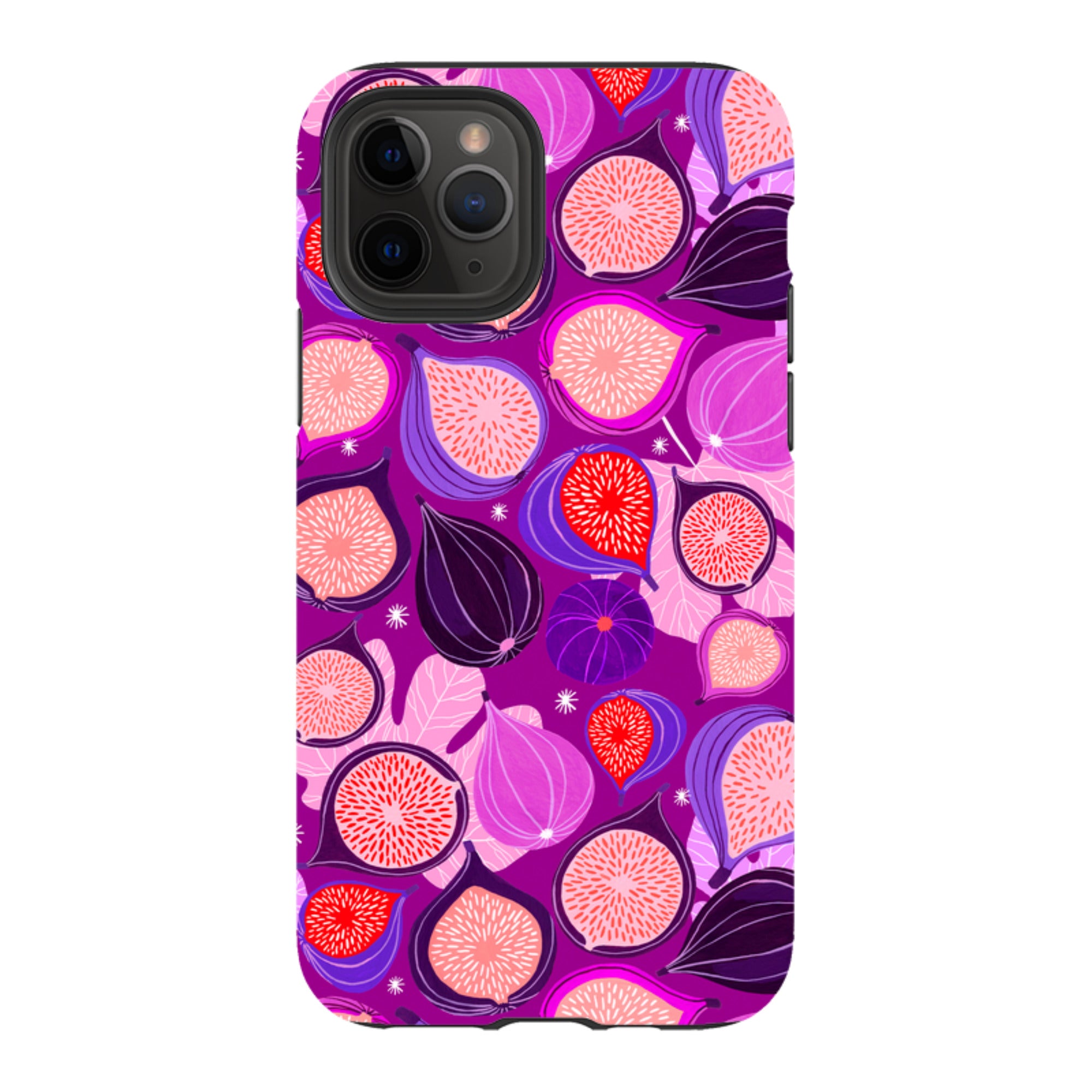 iPhone Tough Case - Ficolino Purple Pattern By Madalina Andronic