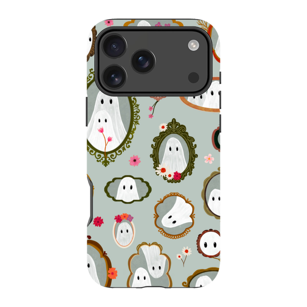 iPhone Tough Case - Framed Ghosts - Dusty Gourd By Katherine Quinn