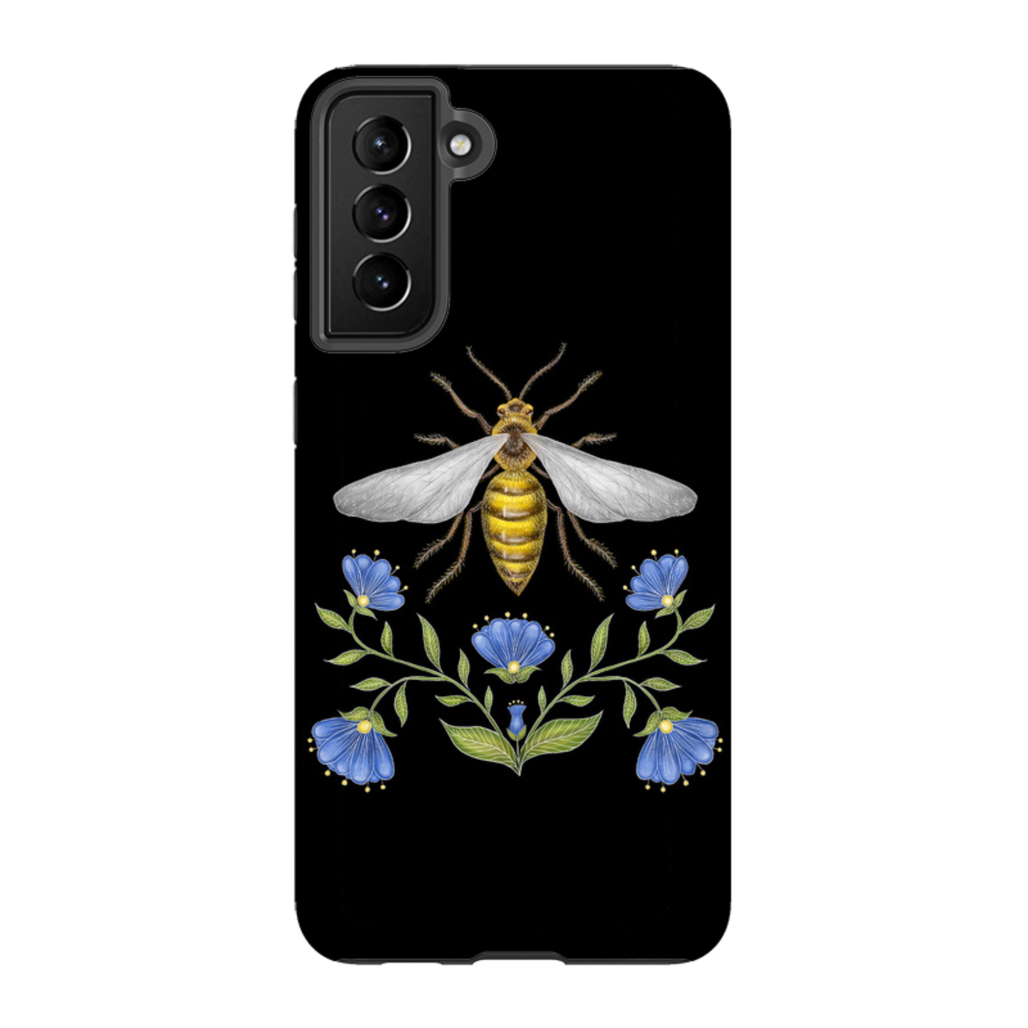 Samsung Tough Case - Wings Of Freedom Black By Catherine Rowe