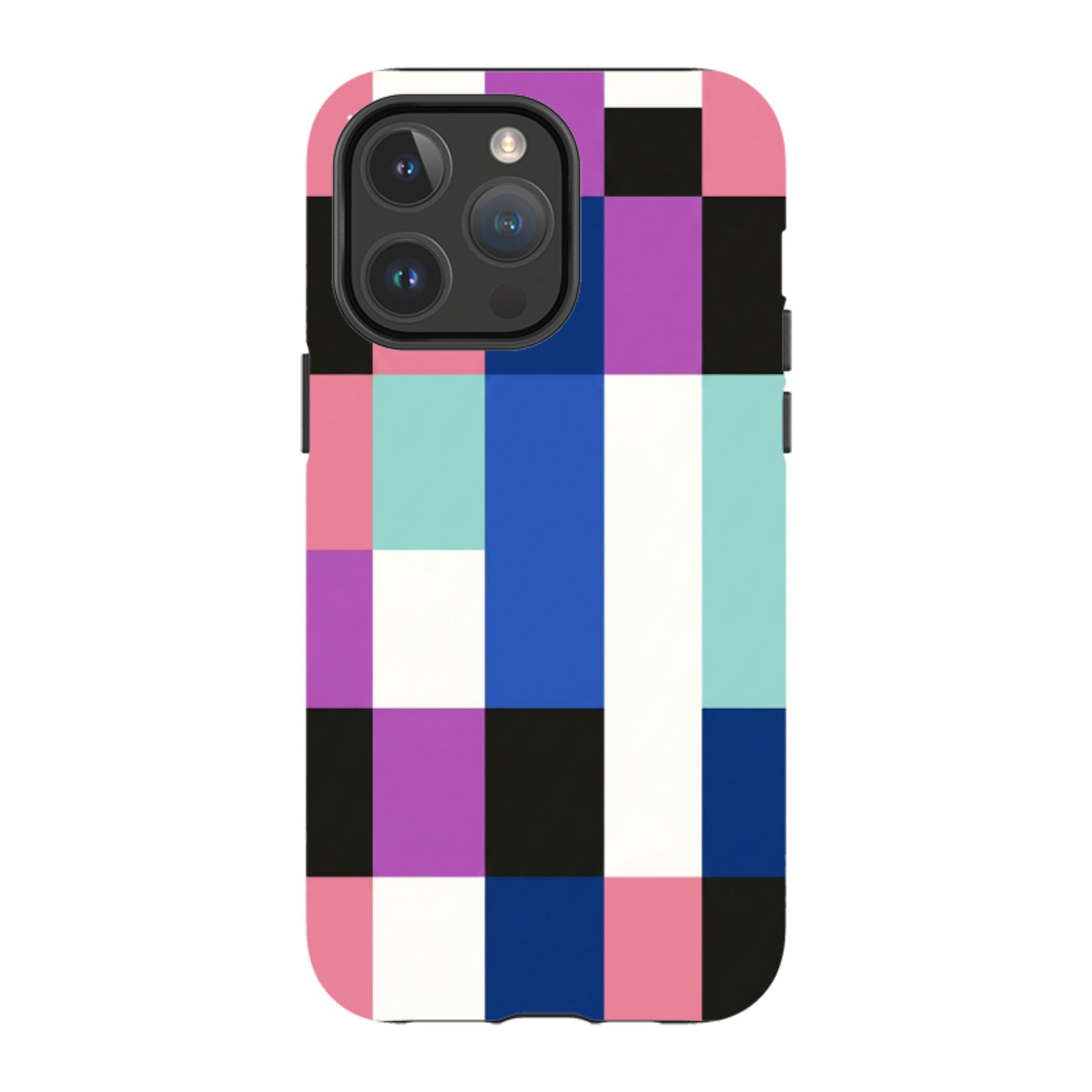 iPhone MagSafe Tough Case - Pastel Cyberpunk Checkerboard