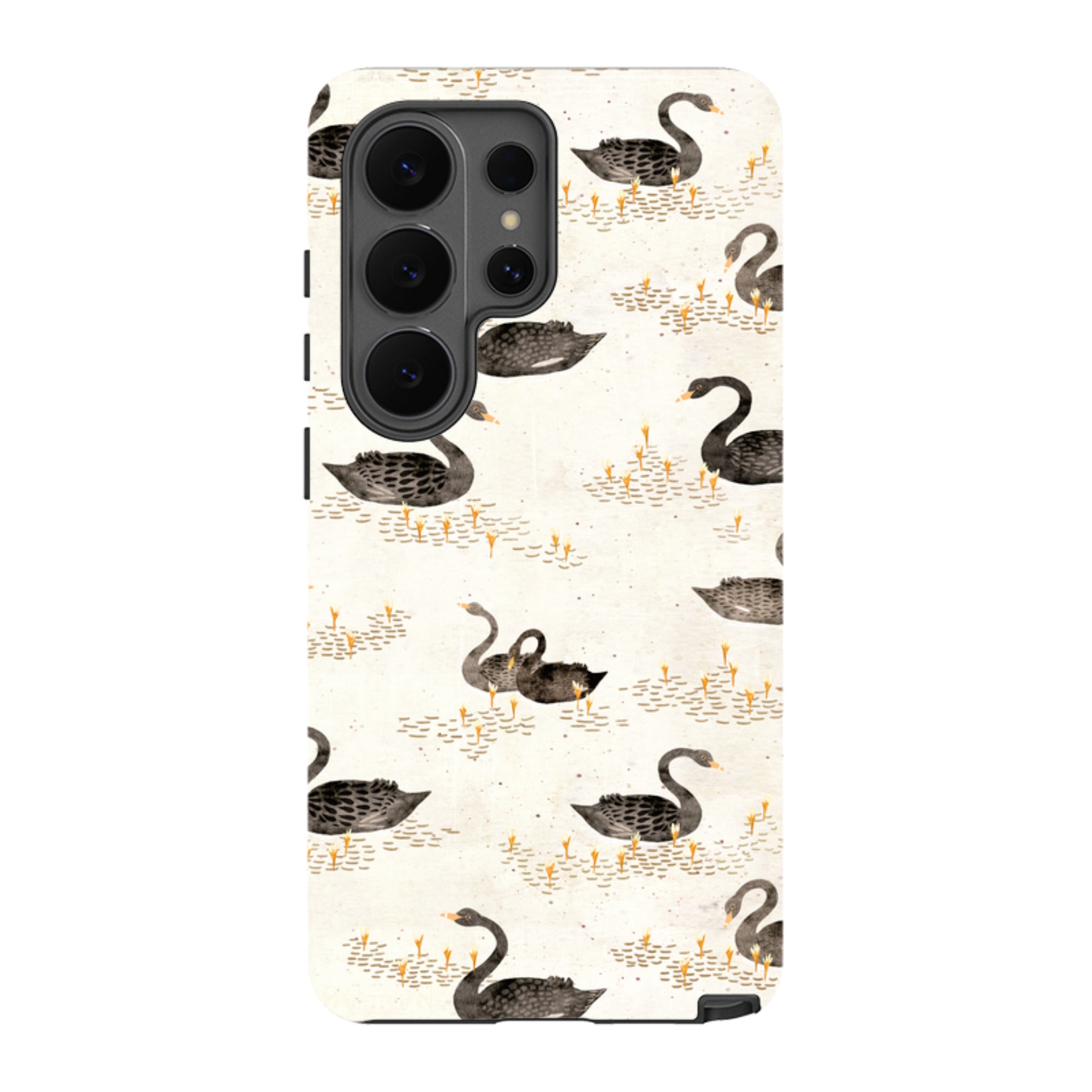 Samsung Tough Case - Swans Cream By Katherine Quinn