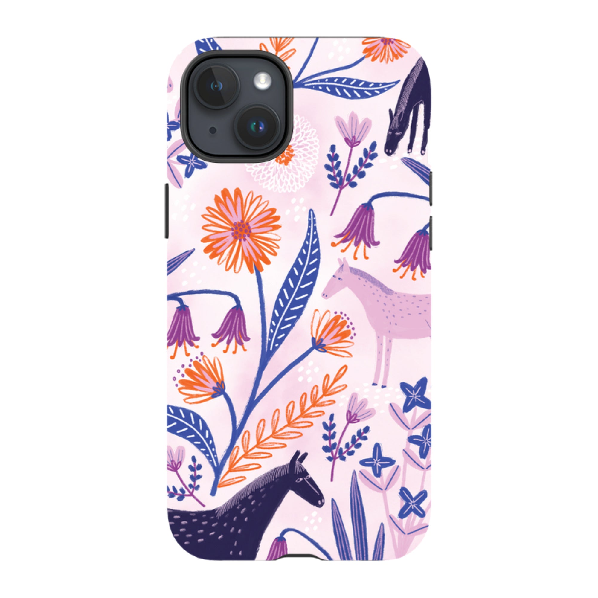 iPhone Tough Case - Wild Ponies By Lee Foster Wilson