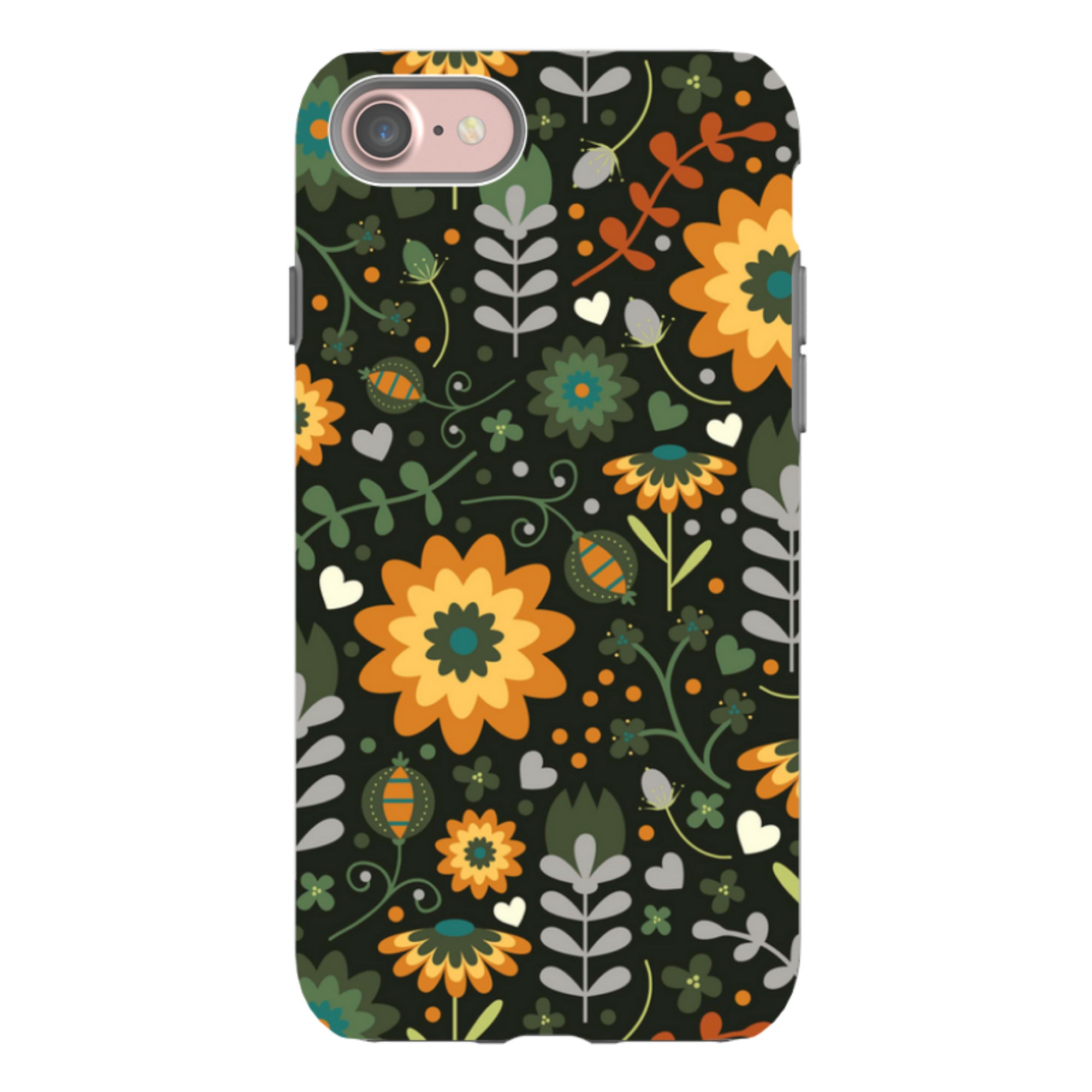 iPhone Tough Case - Dark Floral By Suzy Taylor