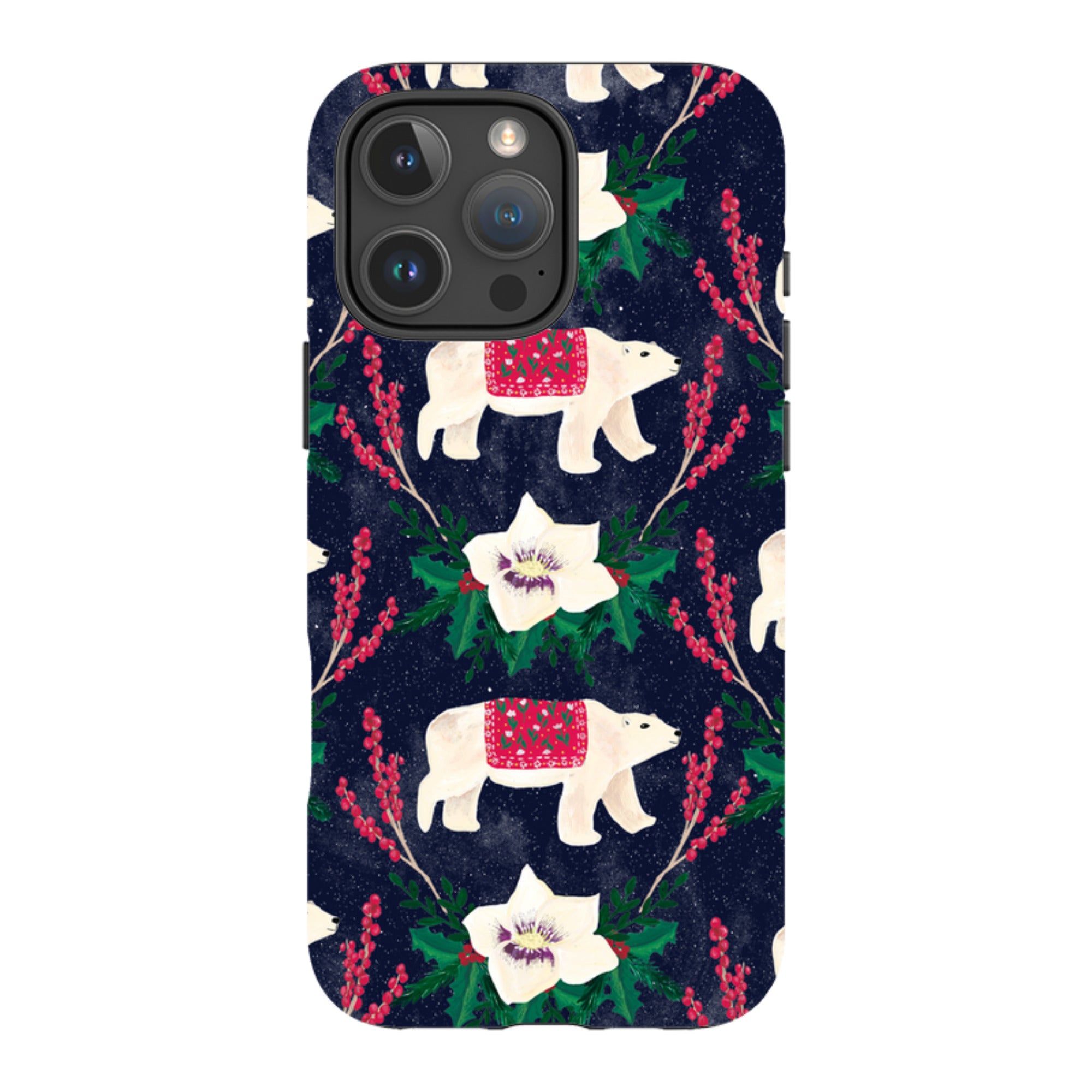 iPhone Tough Case - Midnight Polar Bears By Abby Jacobs