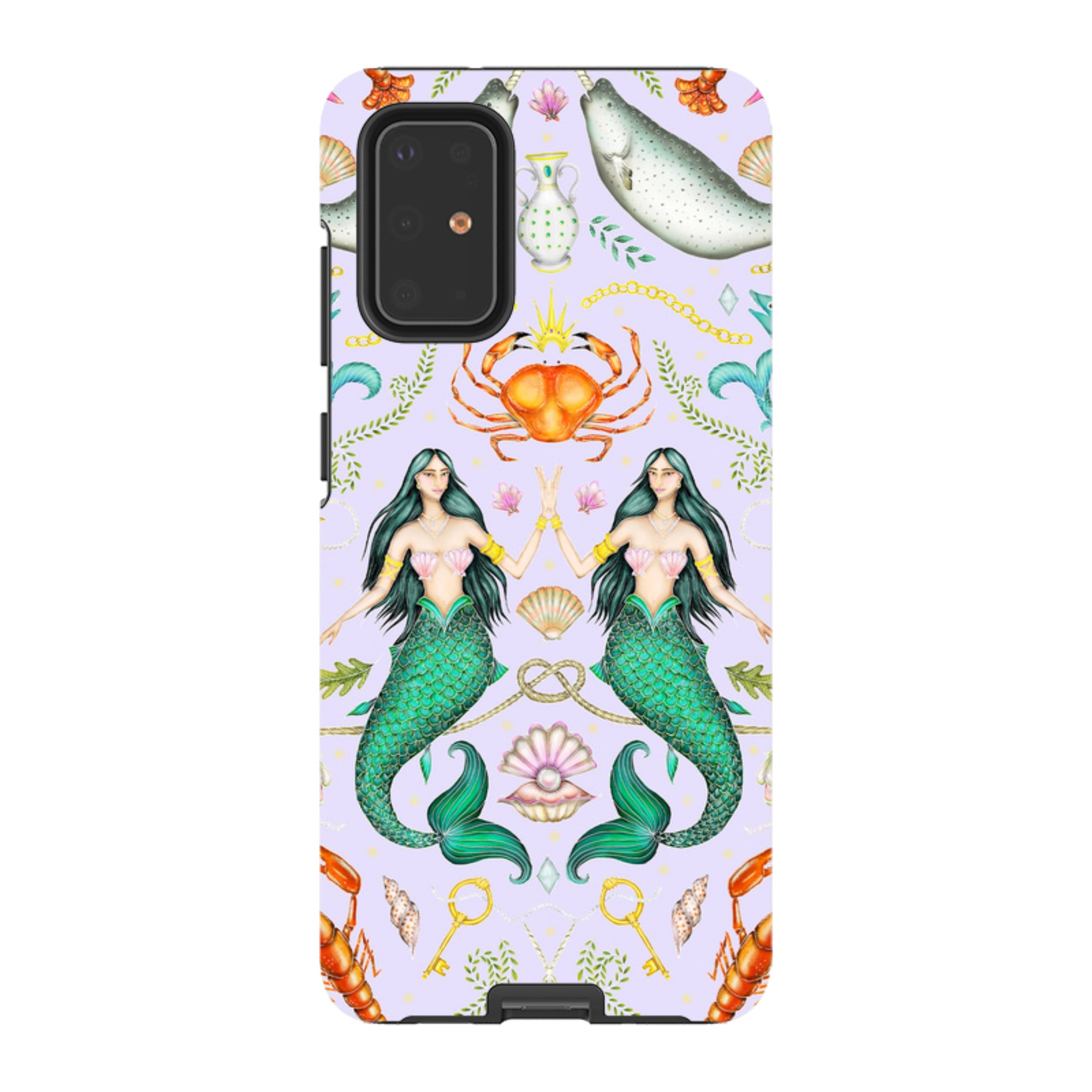 Samsung Tough Case - Tritons Treasure Lilac By Catherine Rowe