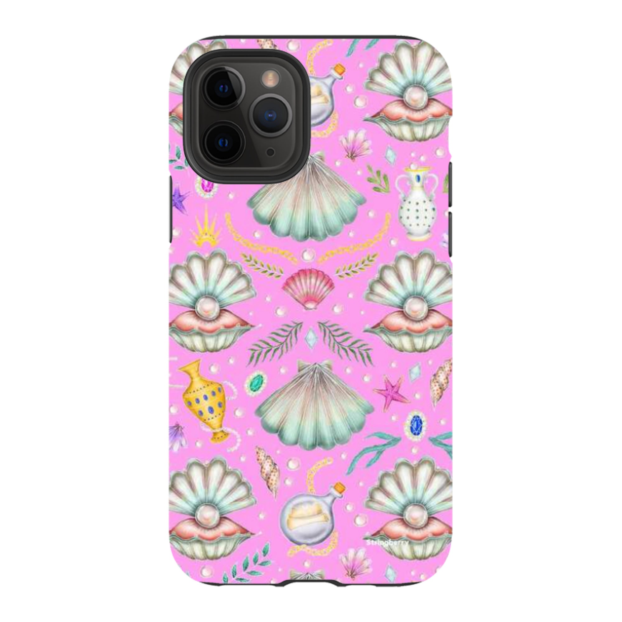 iPhone Tough Case - Pearl's Fantasy Candy Pink By Catherine Rowe