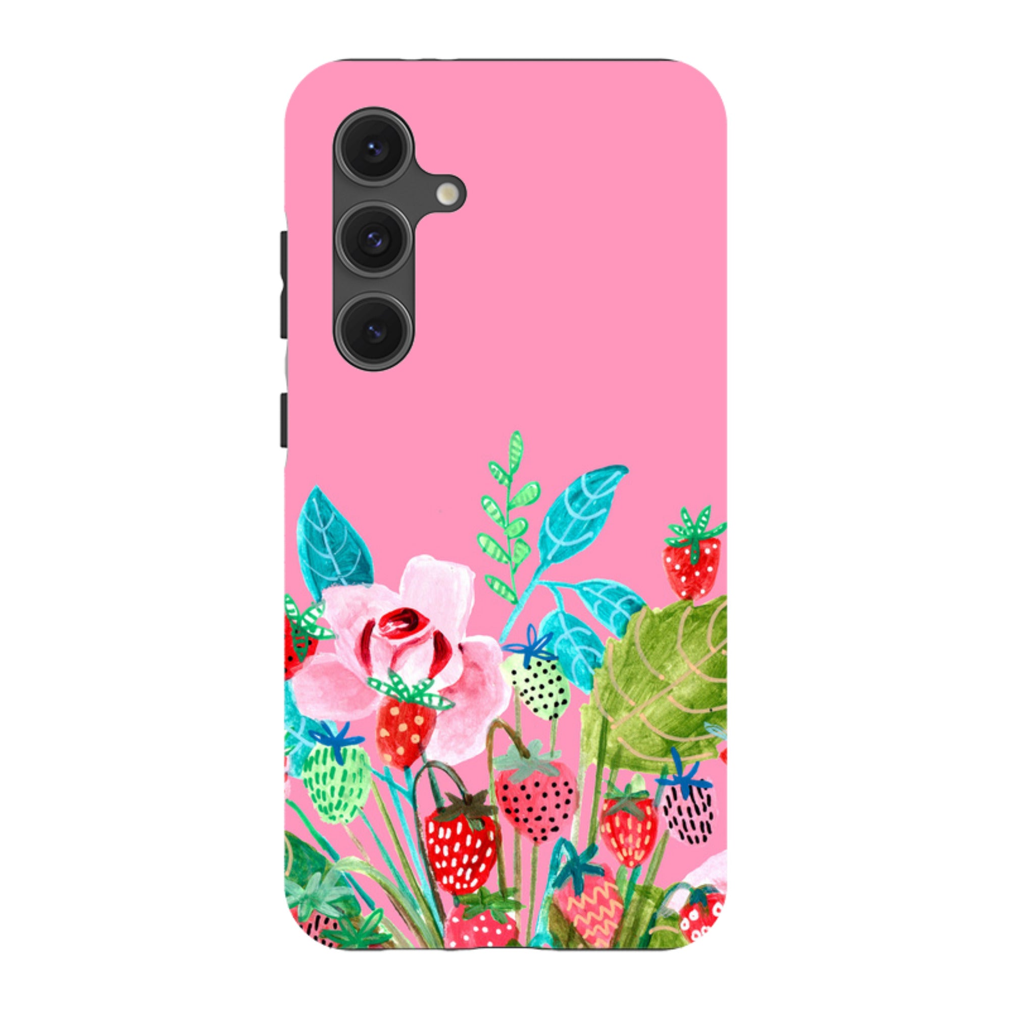 Samsung Tough Case - Pink Colour Floral By Caroline Bonne Muller