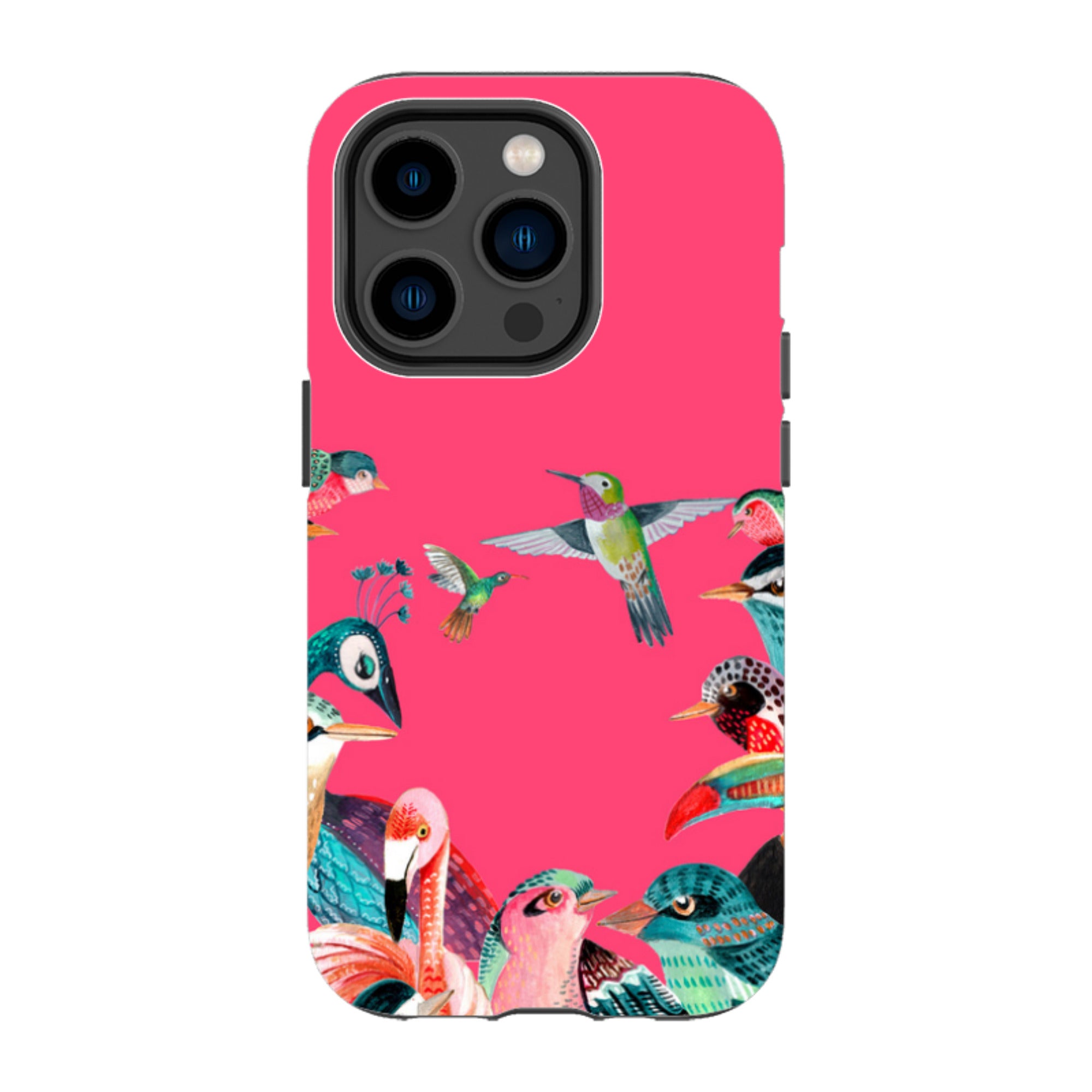 iPhone MagSafe Tough Case -  Pink Birds By Caroline Bonne Muller
