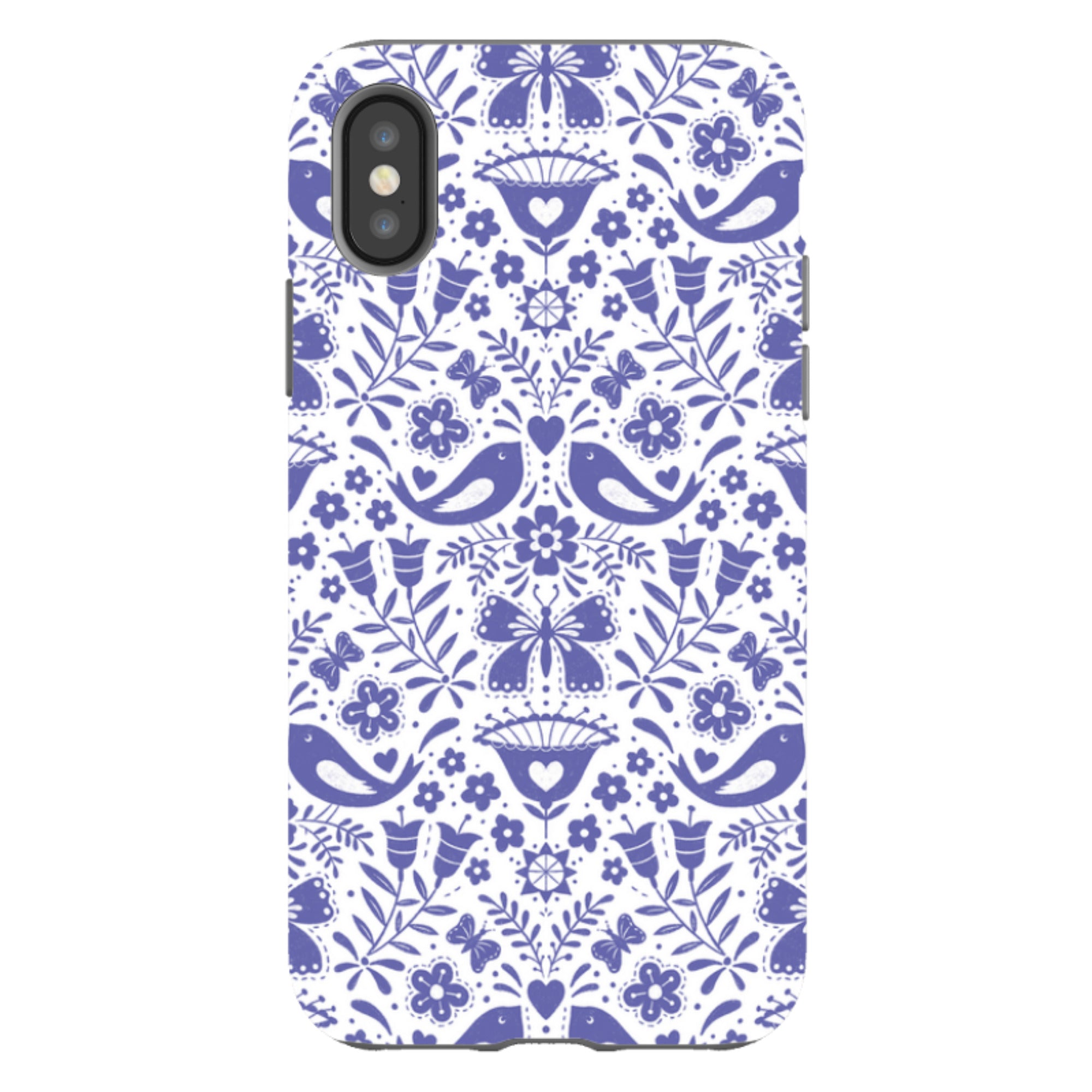iPhone Tough Case - Bird Pattern III By Suzy Taylor