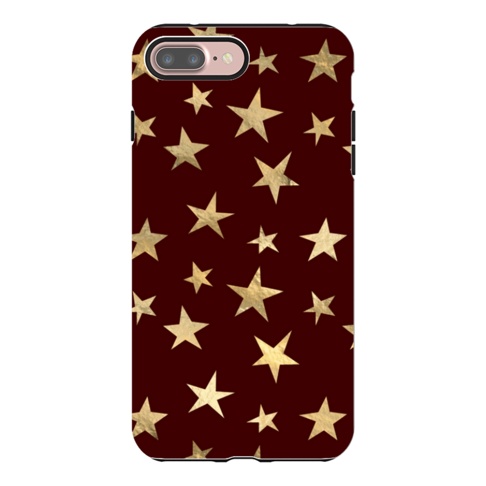 iPhone Tough Case - Brown and Gold Stars