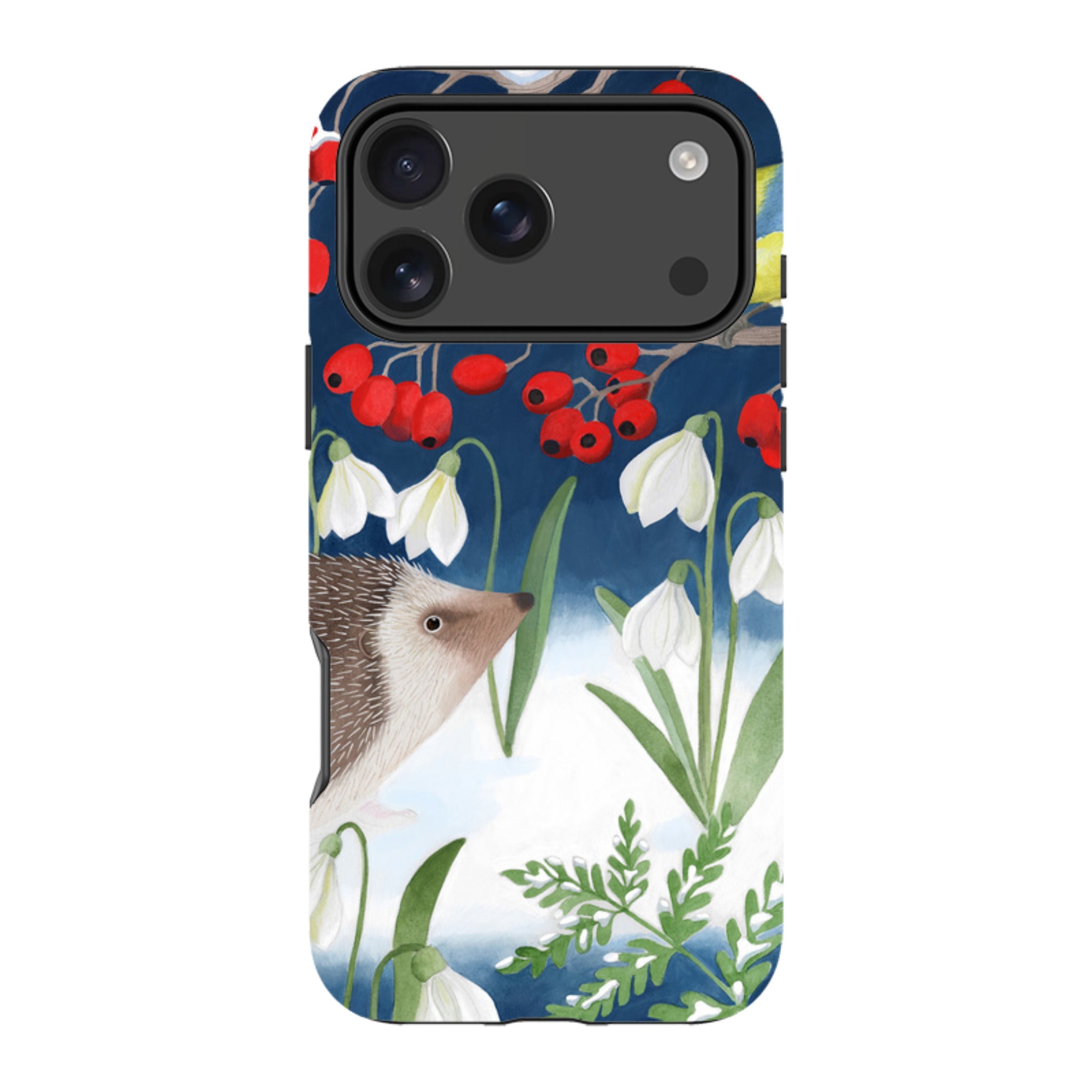 iPhone Tough Case - Blue Tit And Hedgehog By Bex Parkin