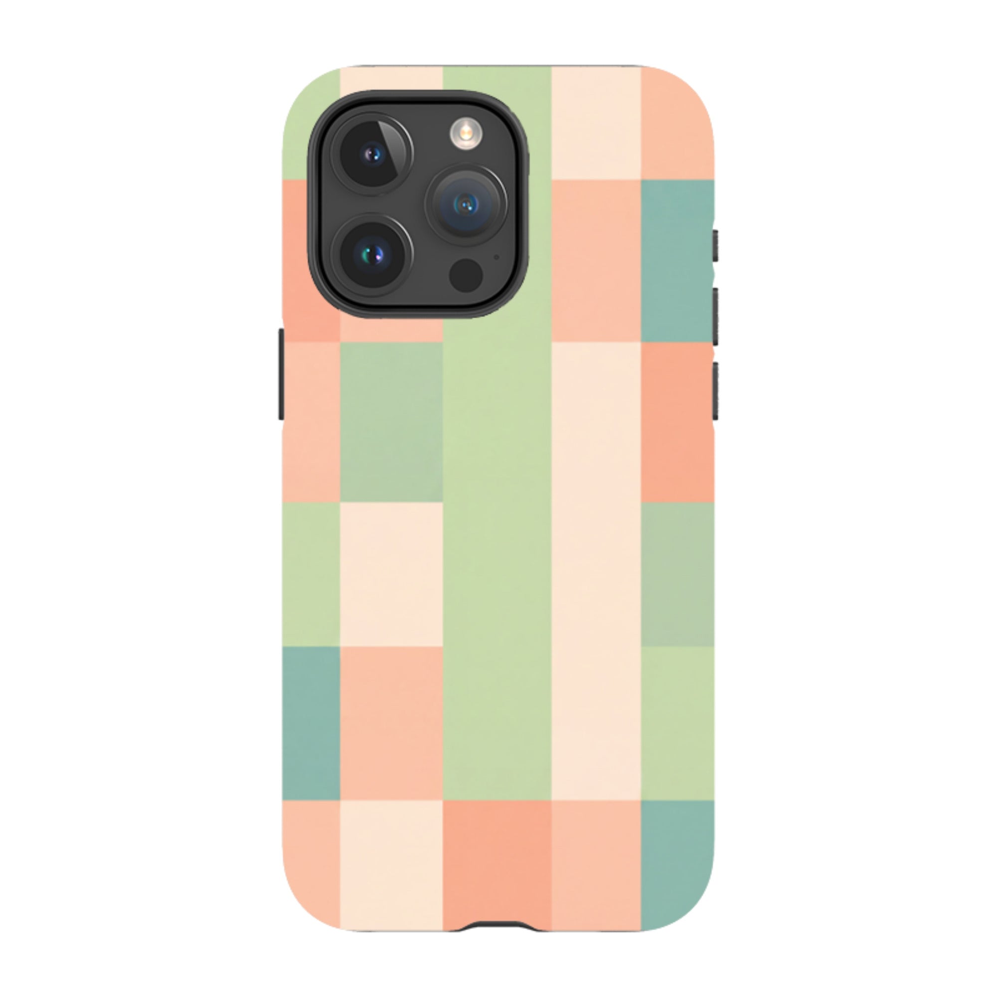 iPhone Tough Case - Pastel Gingham