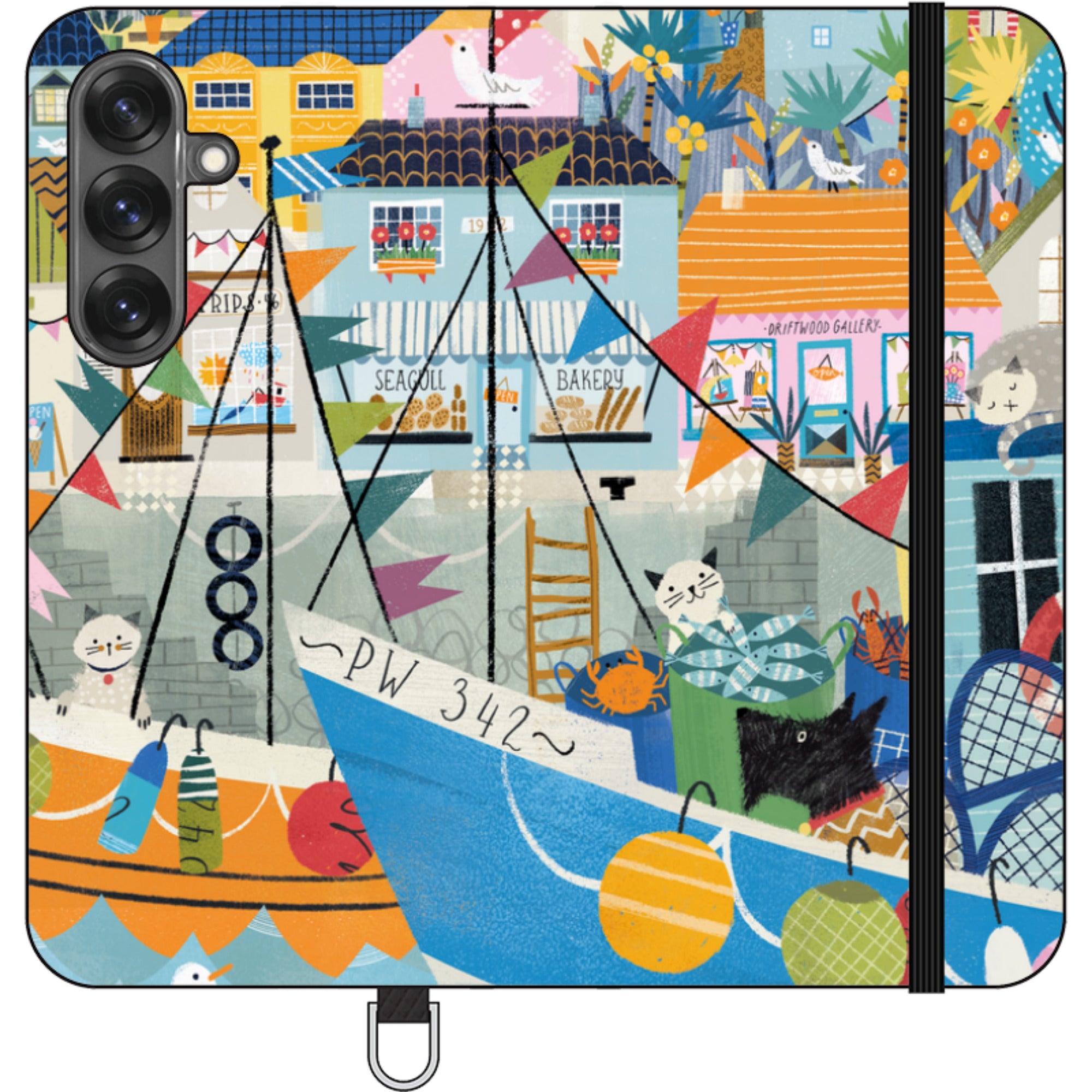 Night Harbour Wallet Case By Ali Brookes