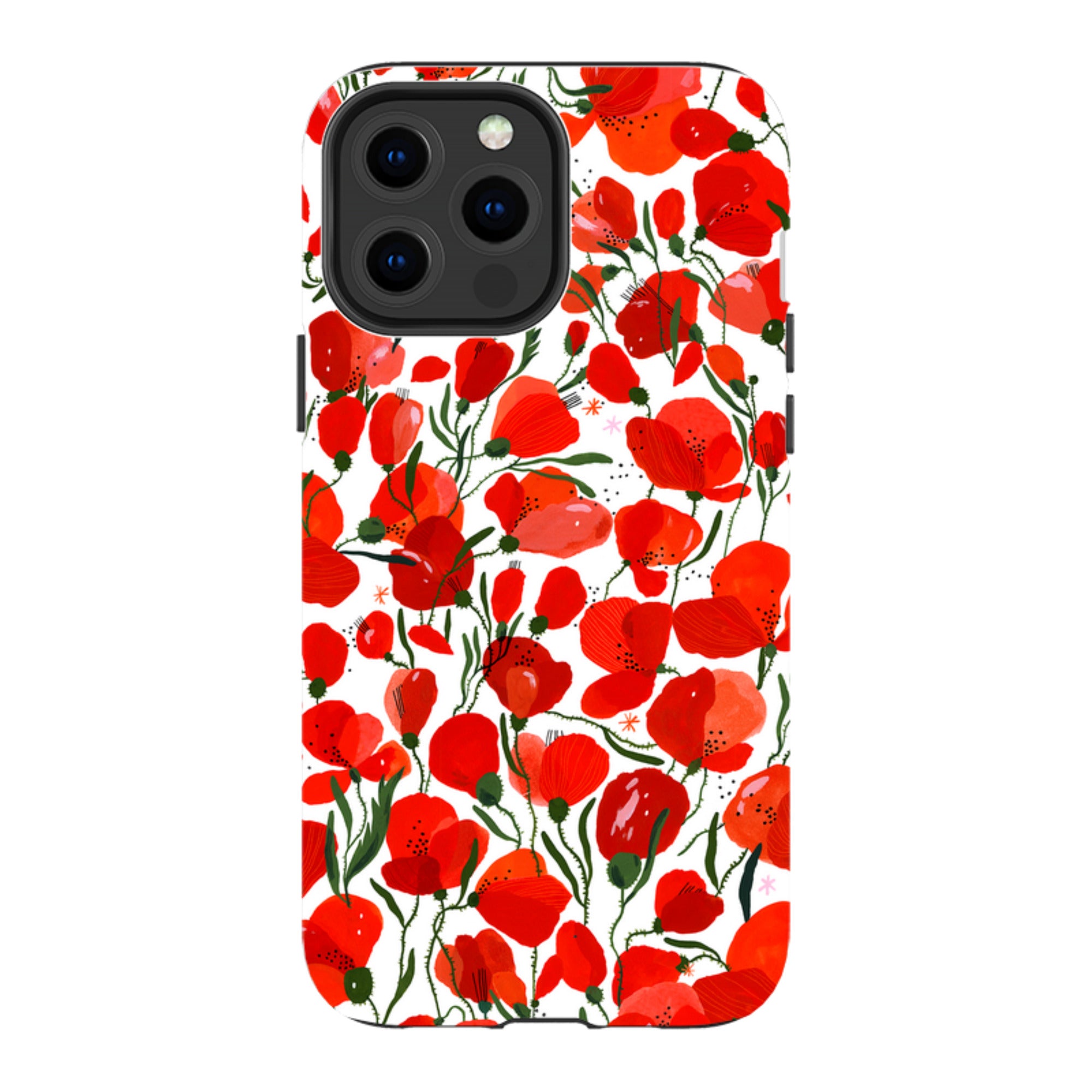 iPhone MagSafe Tough Case -  Poppies Pattern By Madalina Andronic