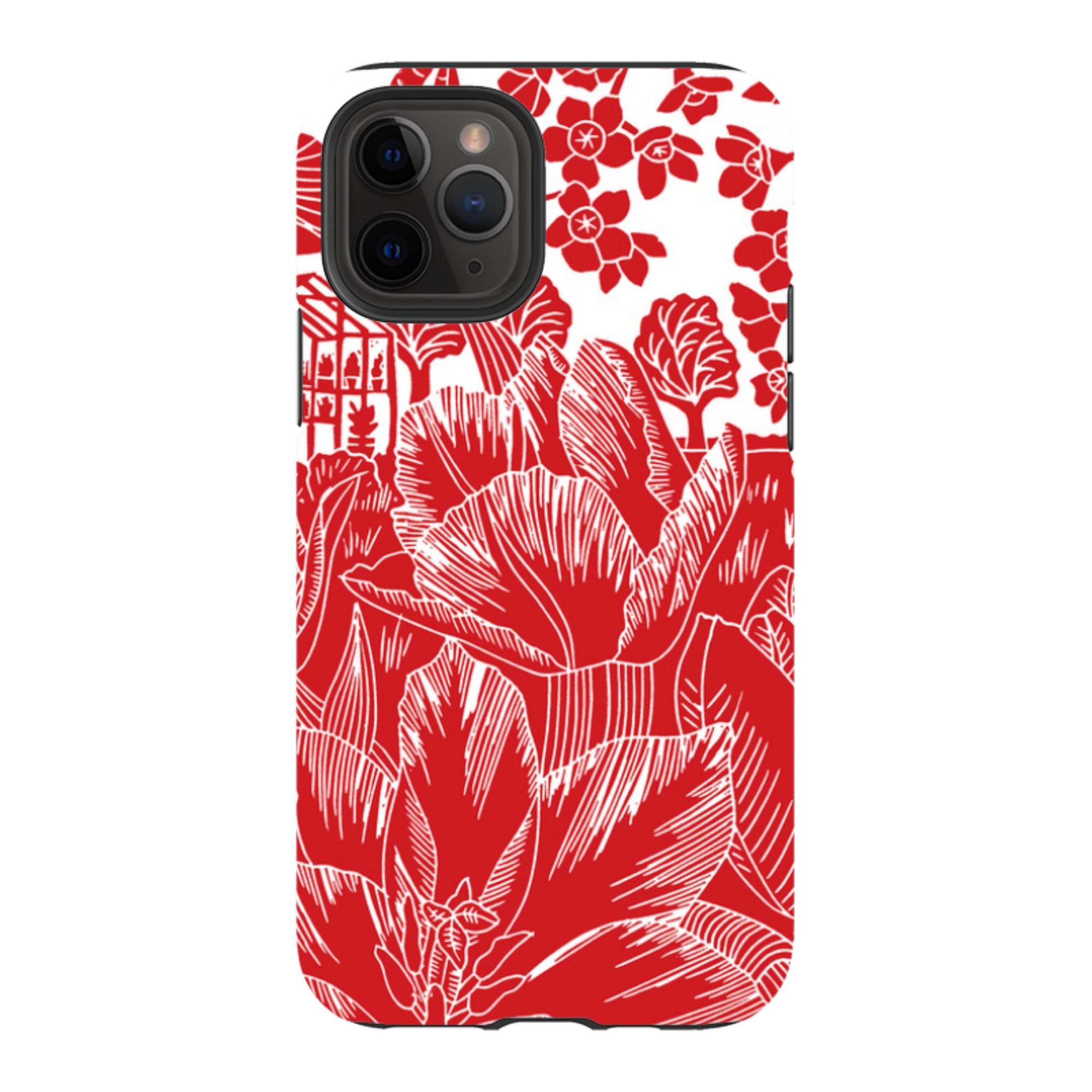 iPhone Tough Case - Tulip Silhouette By Kate Heiss
