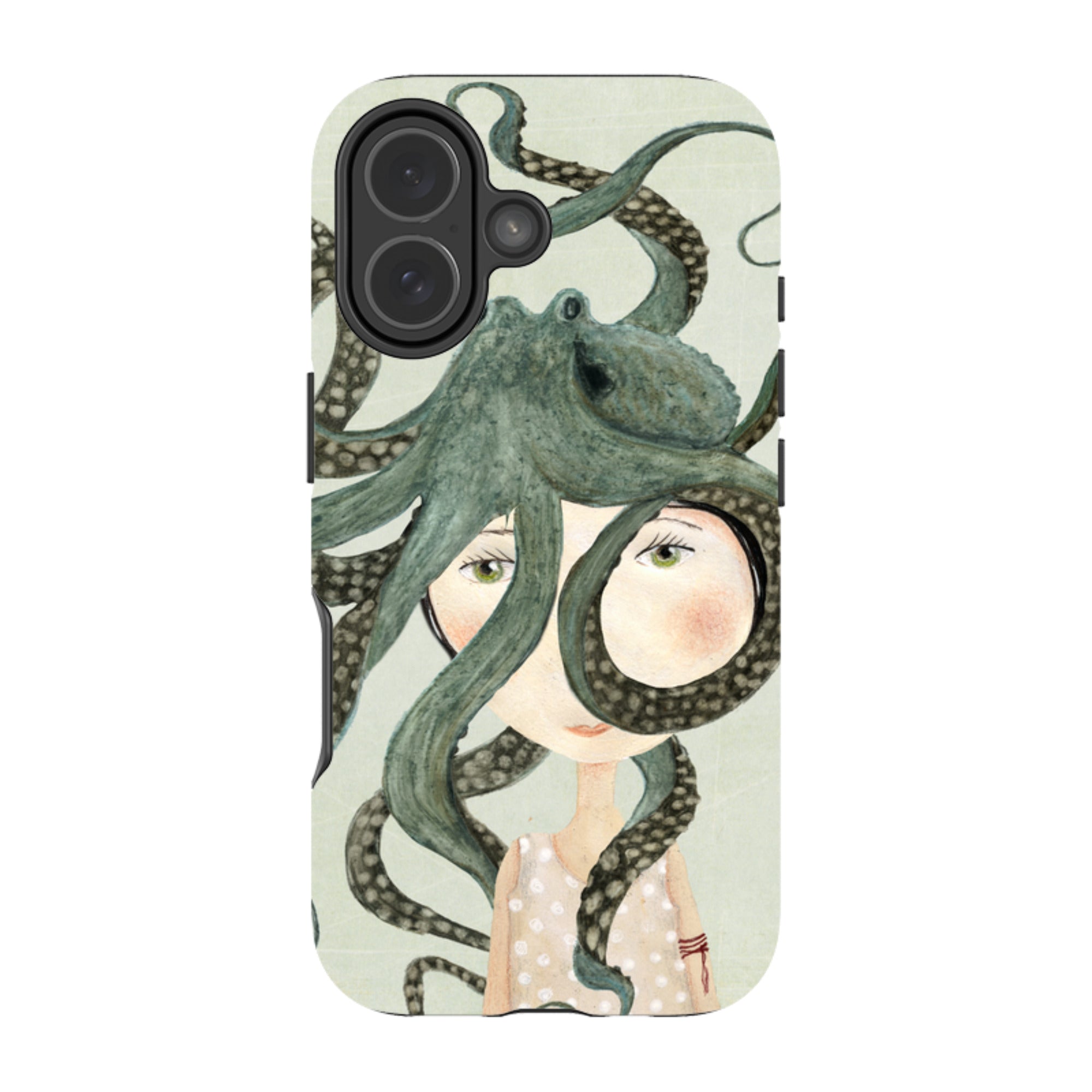 iPhone Tough Case - Octopus Girl By Katherine Quinn
