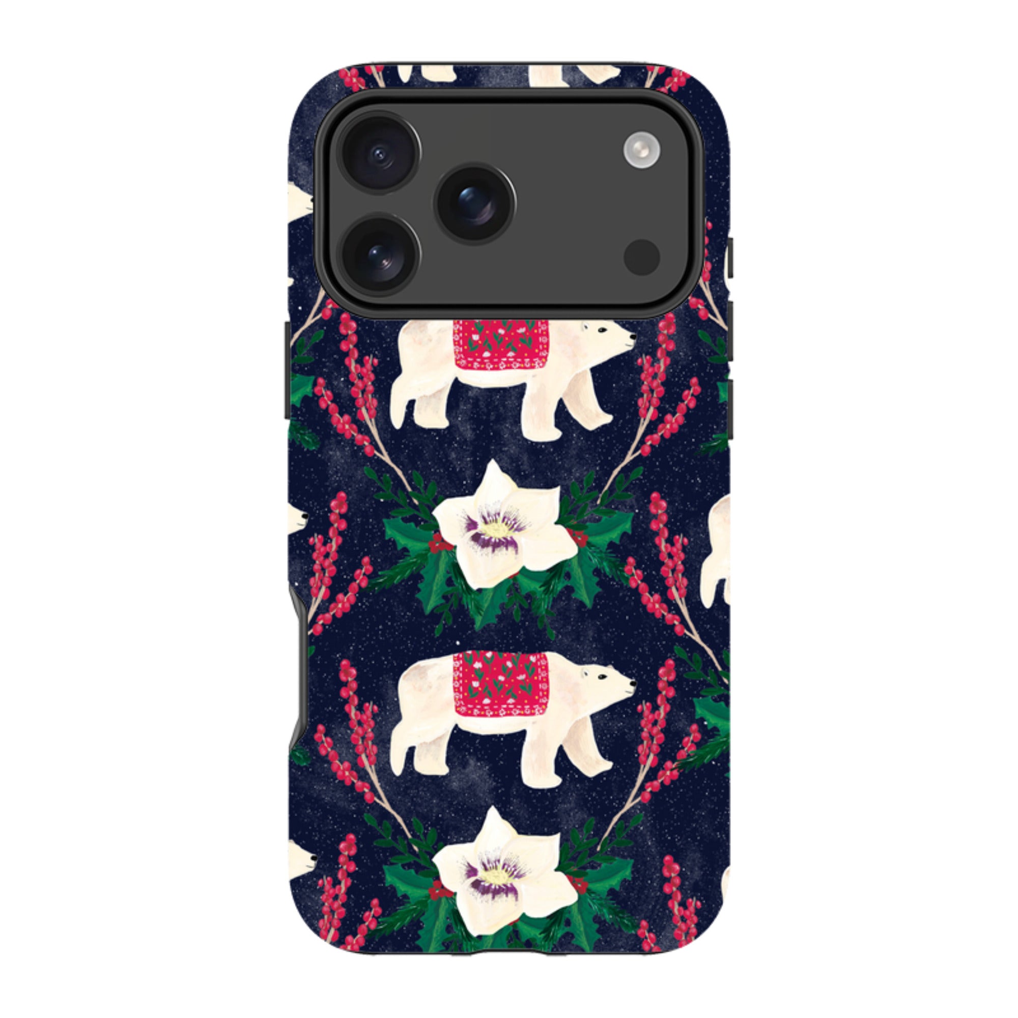iPhone Tough Case - Midnight Polar Bears By Abby Jacobs
