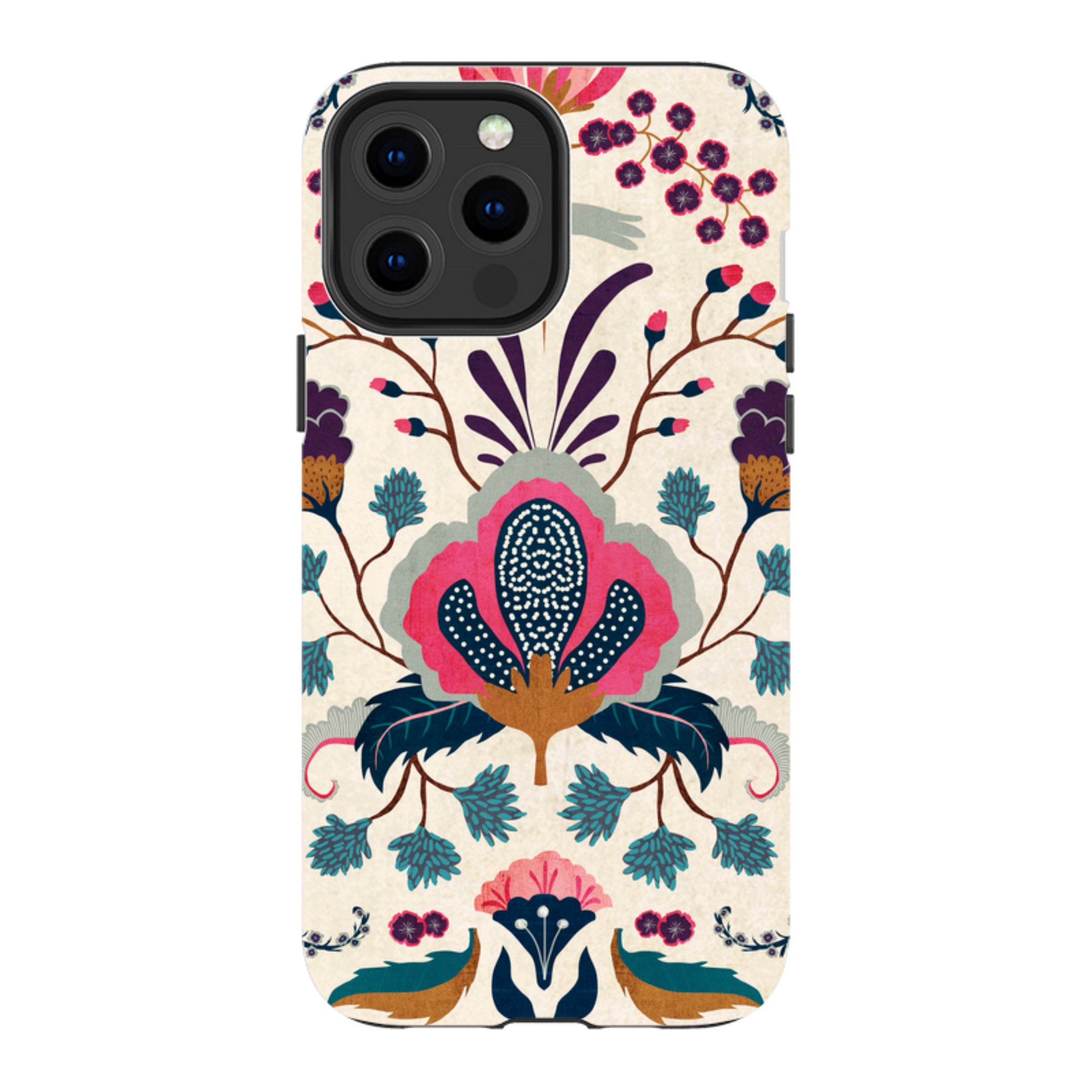 iPhone MagSafe Tough Case - Folk Floral By Katherine Quinn