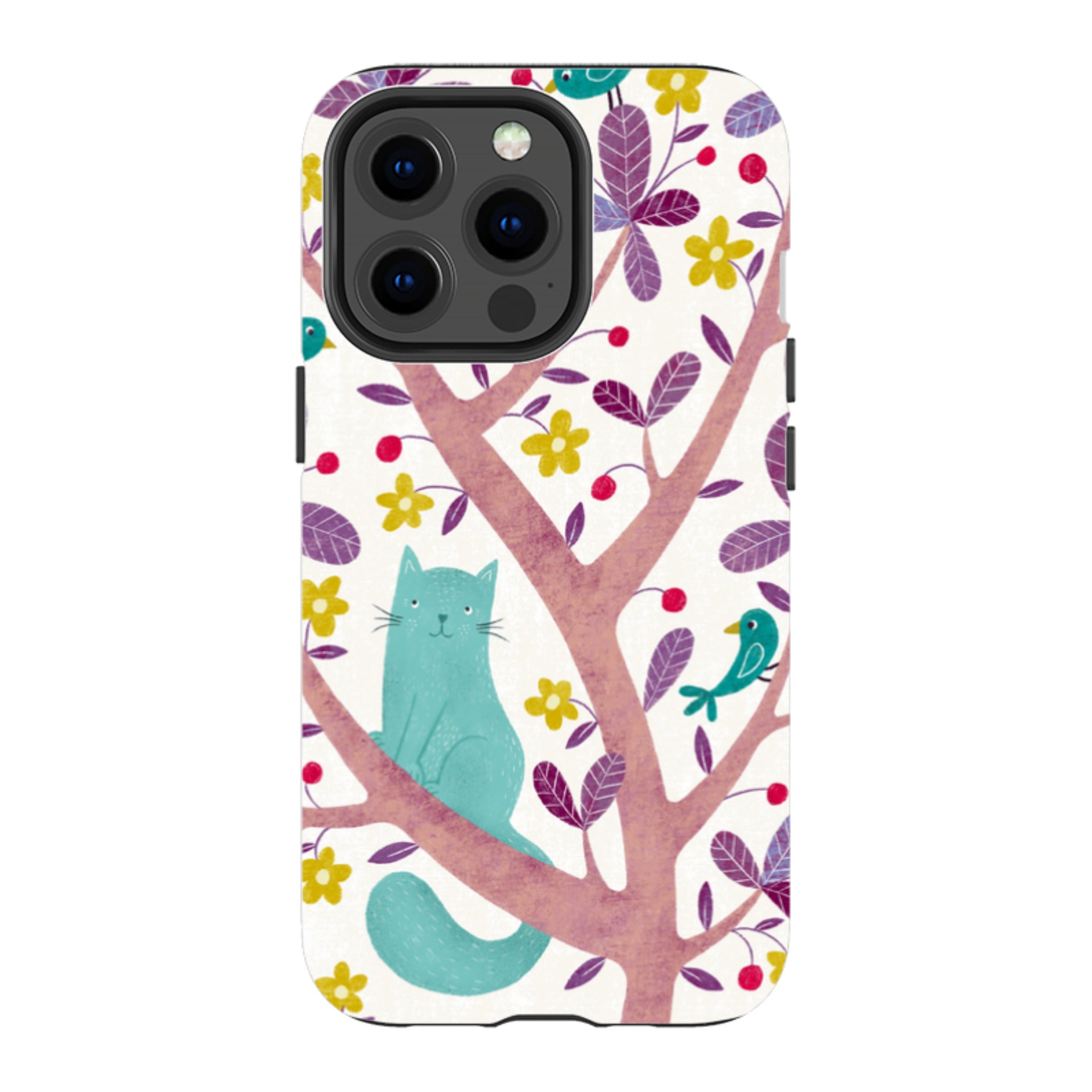 iPhone Tough Case - Cat And Bird By Suzy Taylor