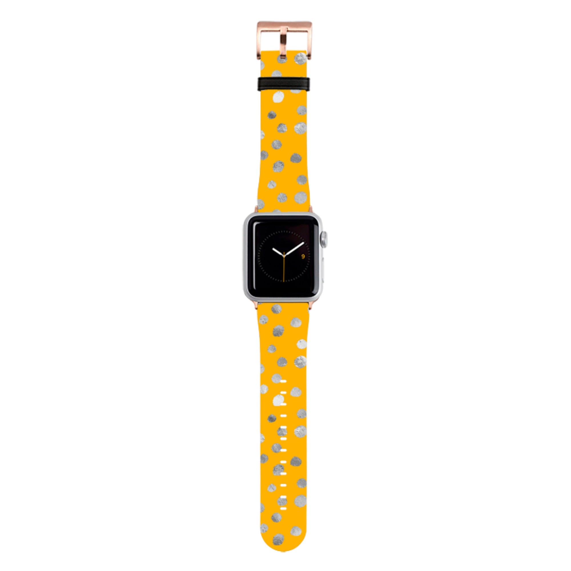 Honey and Silver Dots Apple Watch Strap