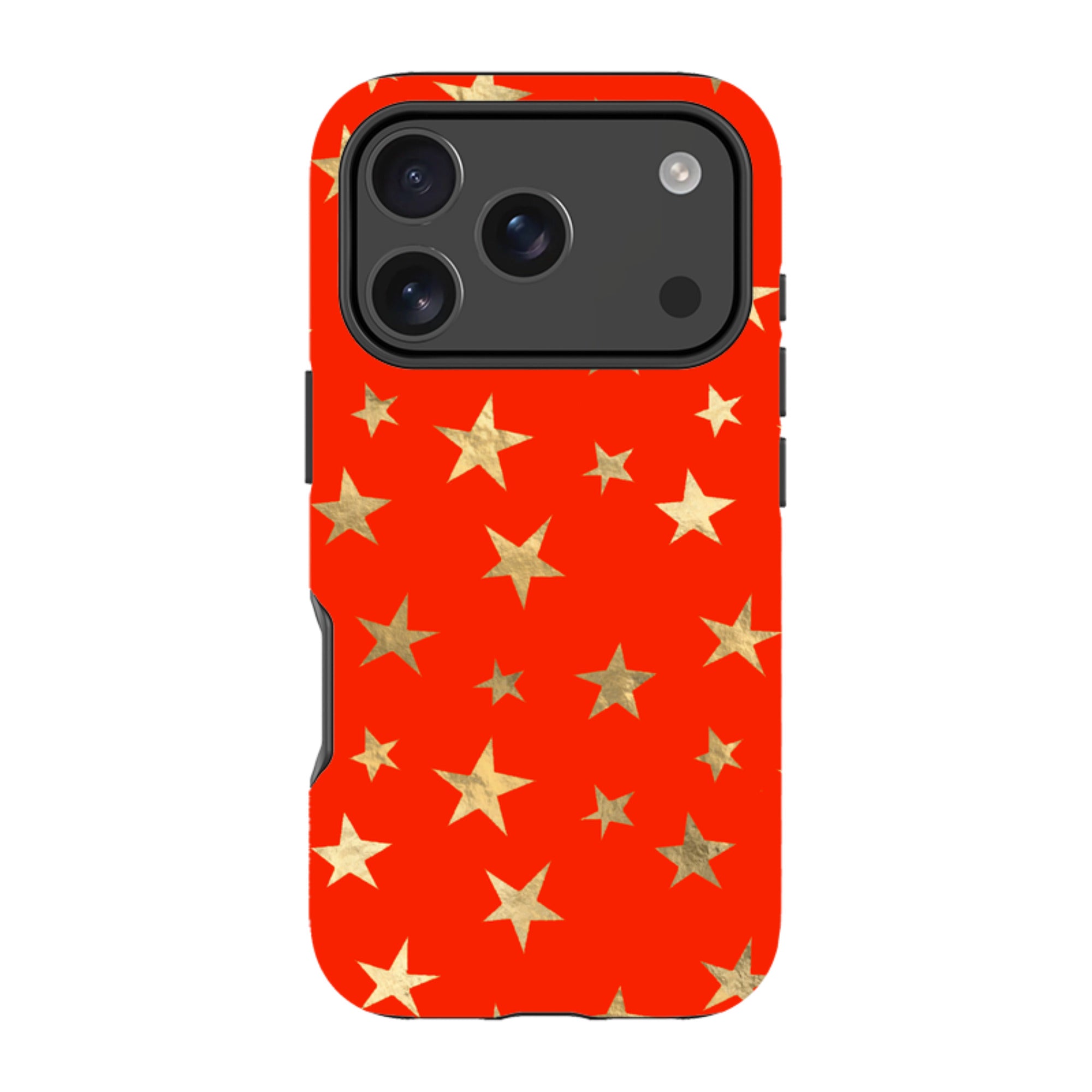 iPhone Tough Case - Red and Gold Stars