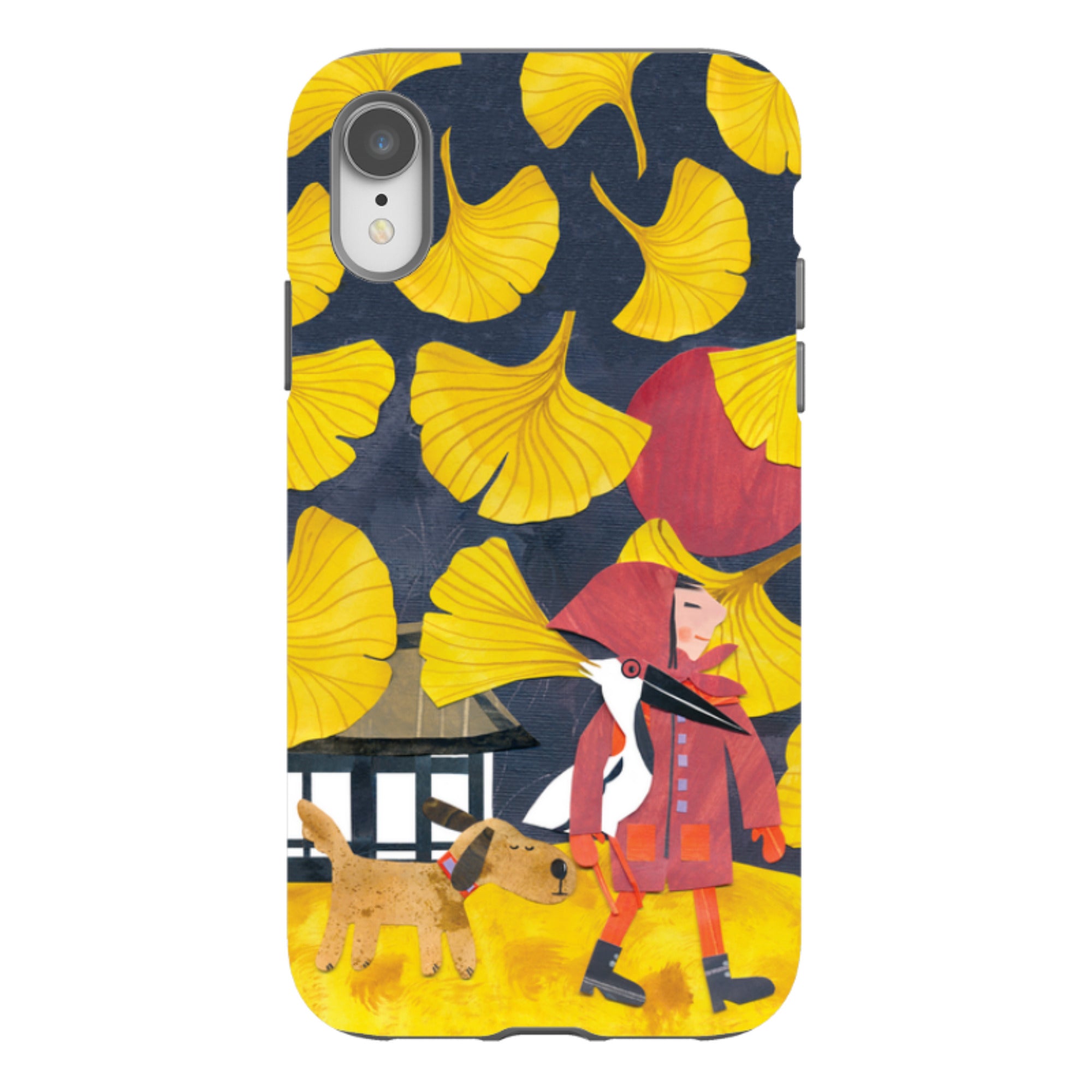 iPhone Tough Case - Ginko Leaves By Tracey English