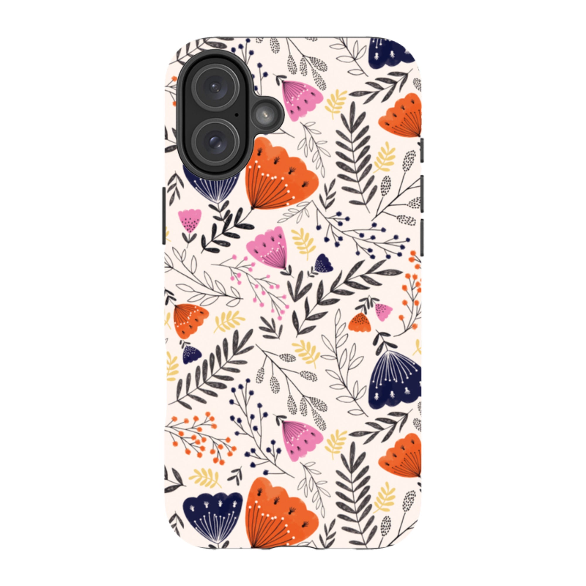 iPhone MagSafe Tough Case -  Pink Floral By Jade Mosinski