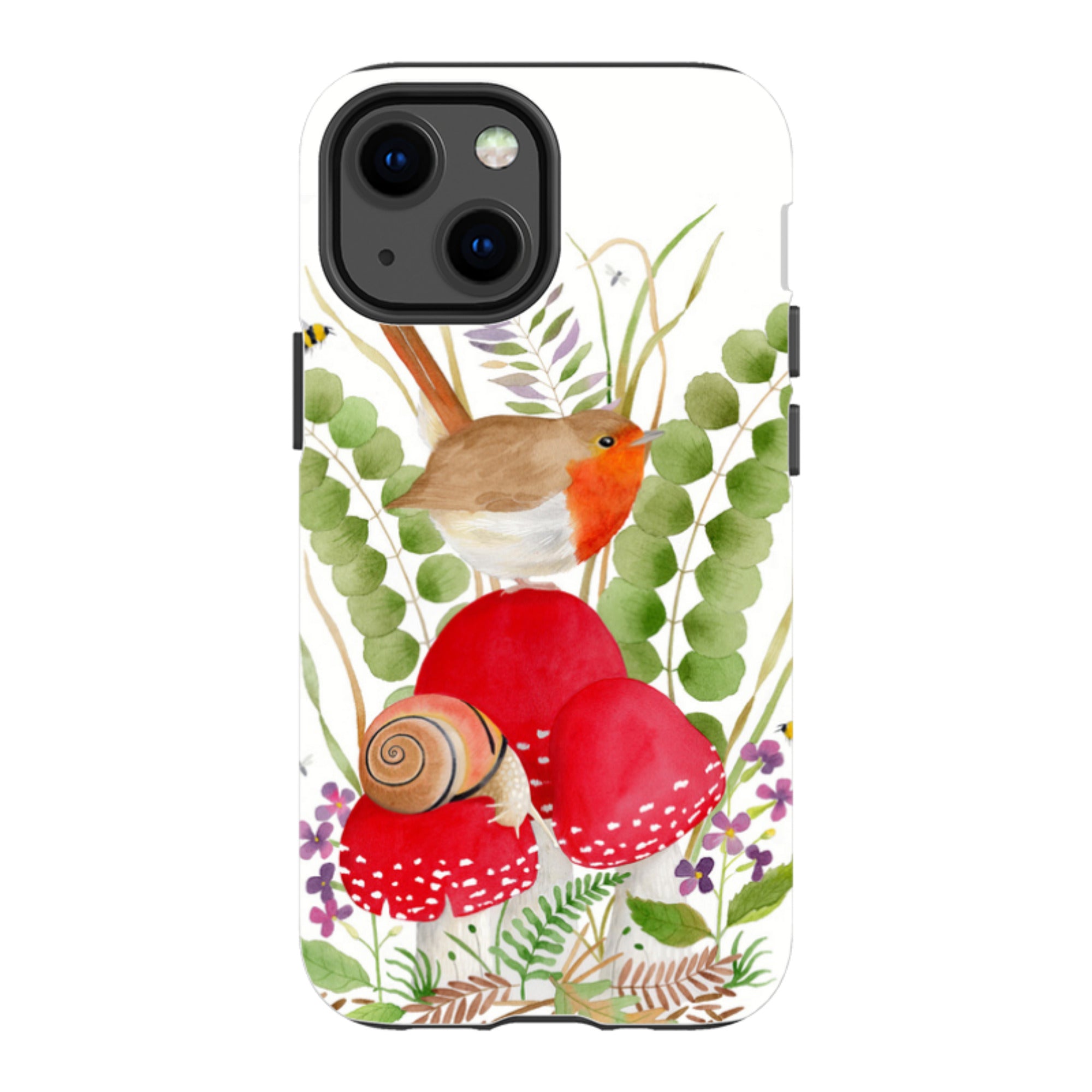 iPhone Tough Case - Robin And Snail By Bex Parkin