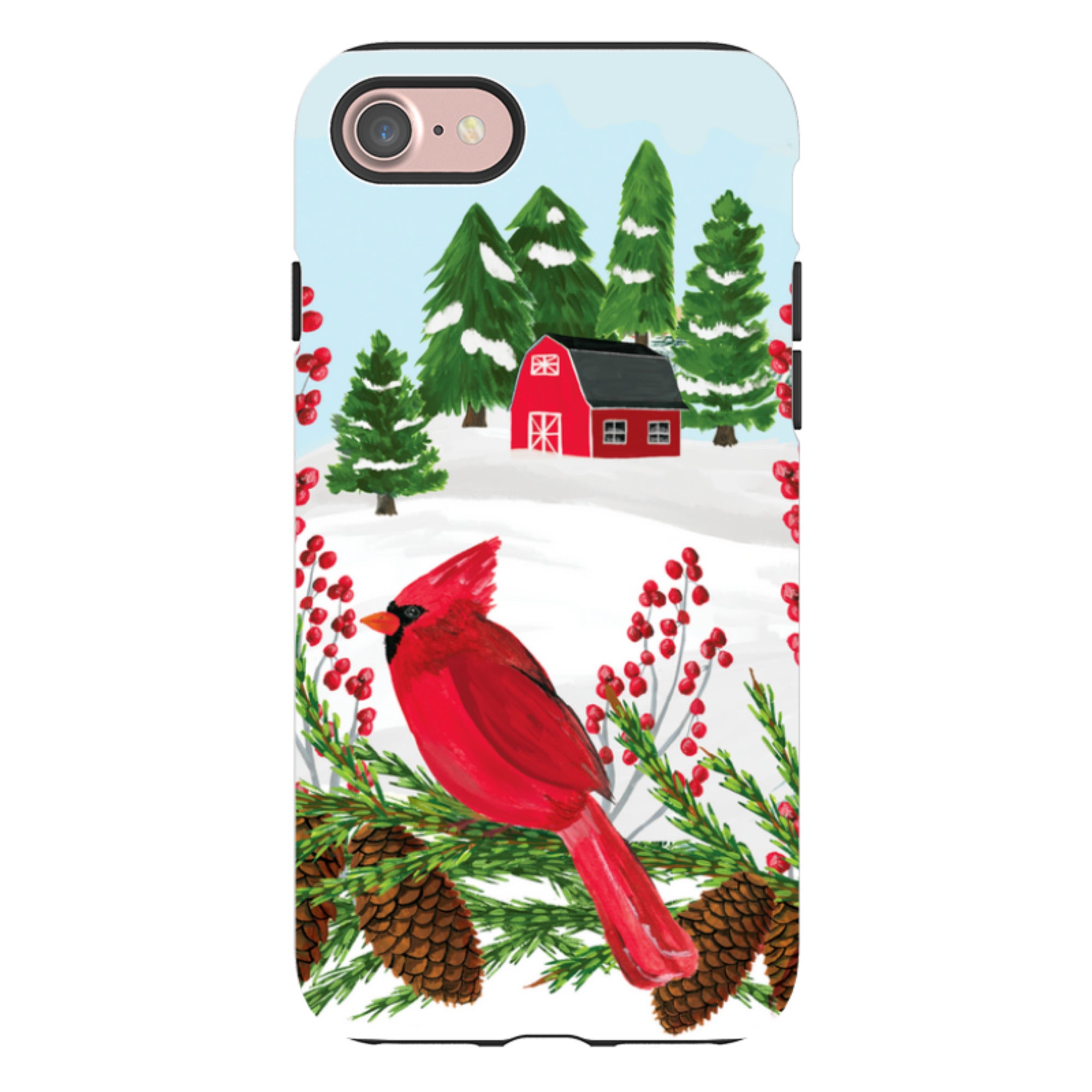 iPhone Tough Case - Countryside Christmas By Abby Jacobs