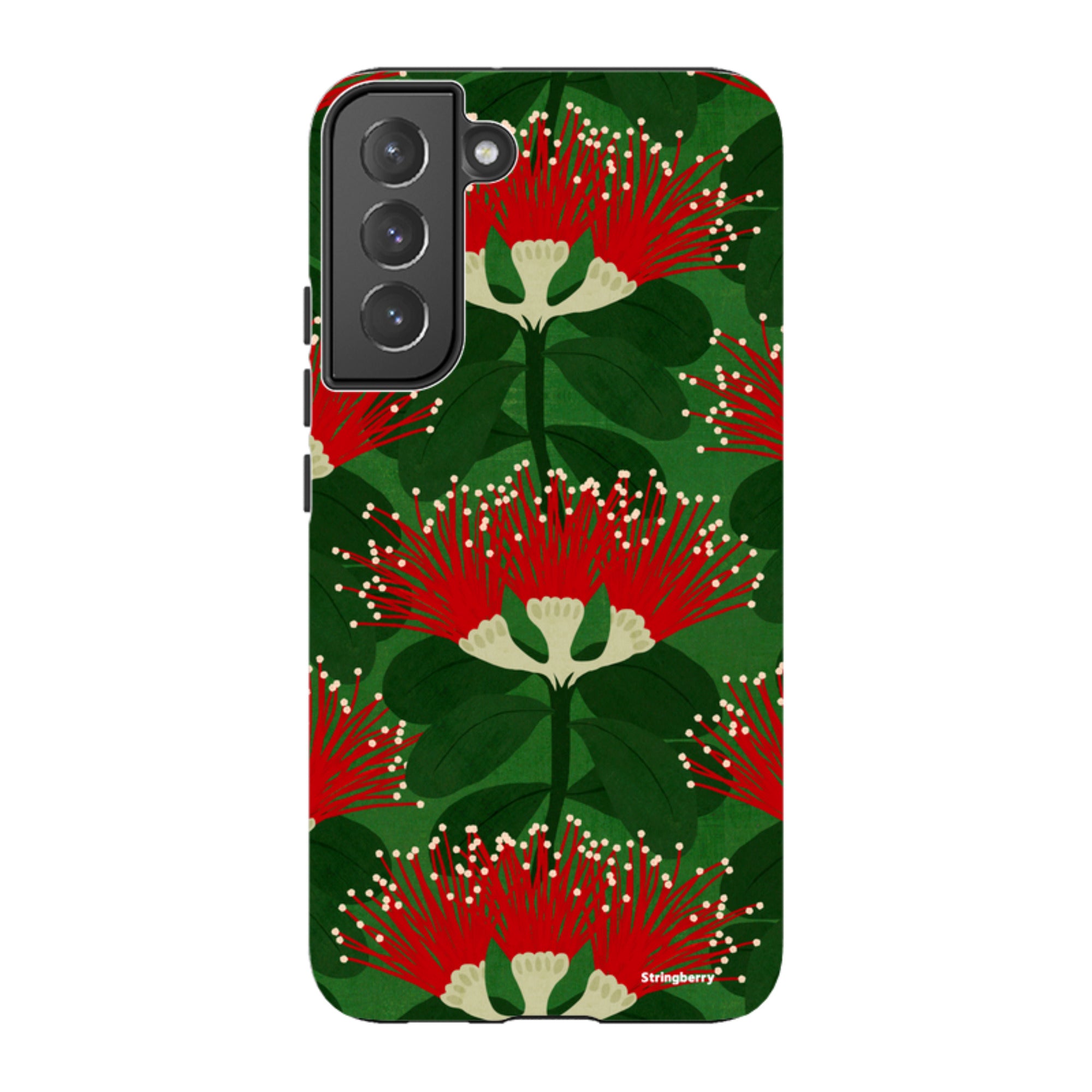 Samsung Tough Case - Pohutukawa Green And Red By Katherine Quinn