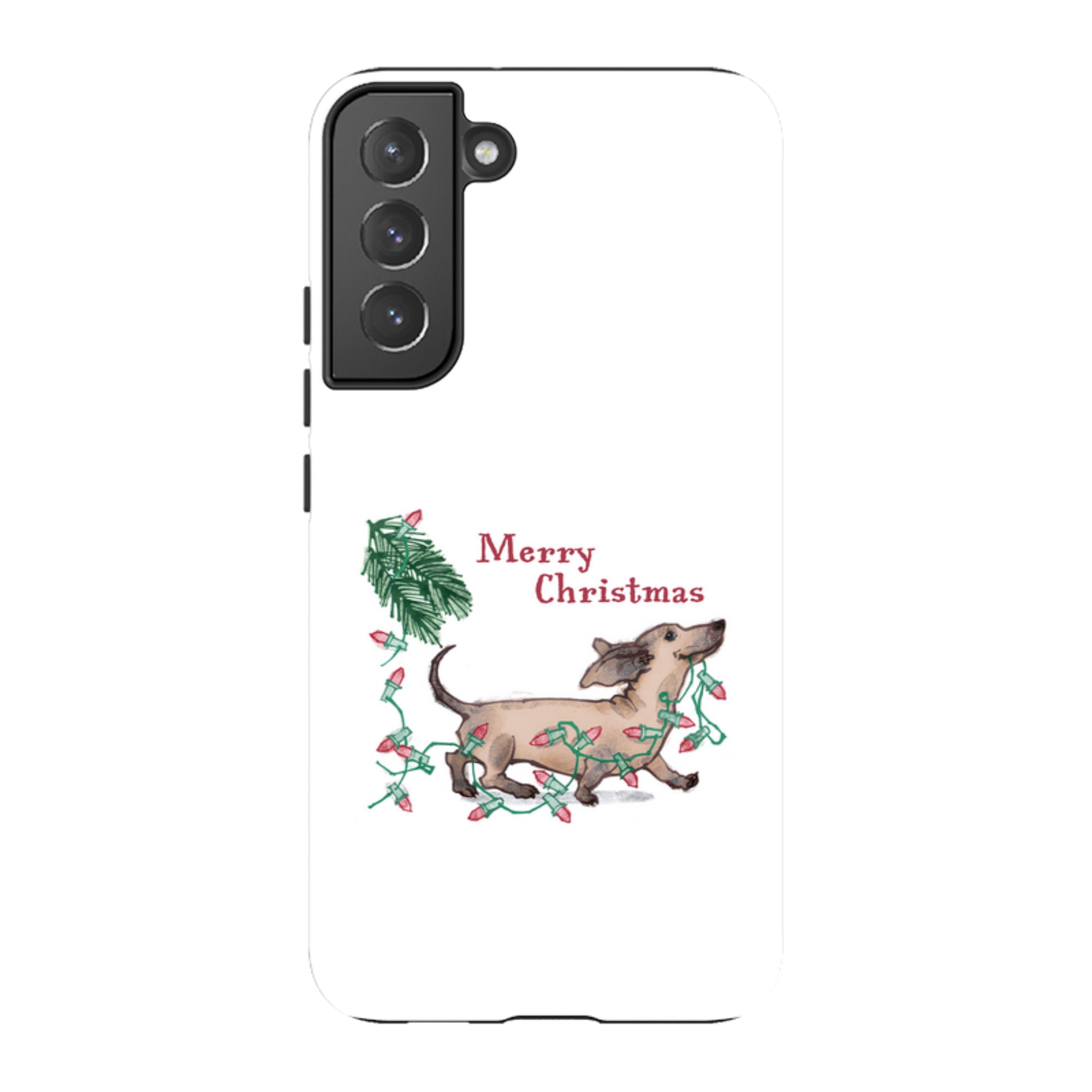 Samsung Tough Case - Christmas Dachshund By Liane Payne