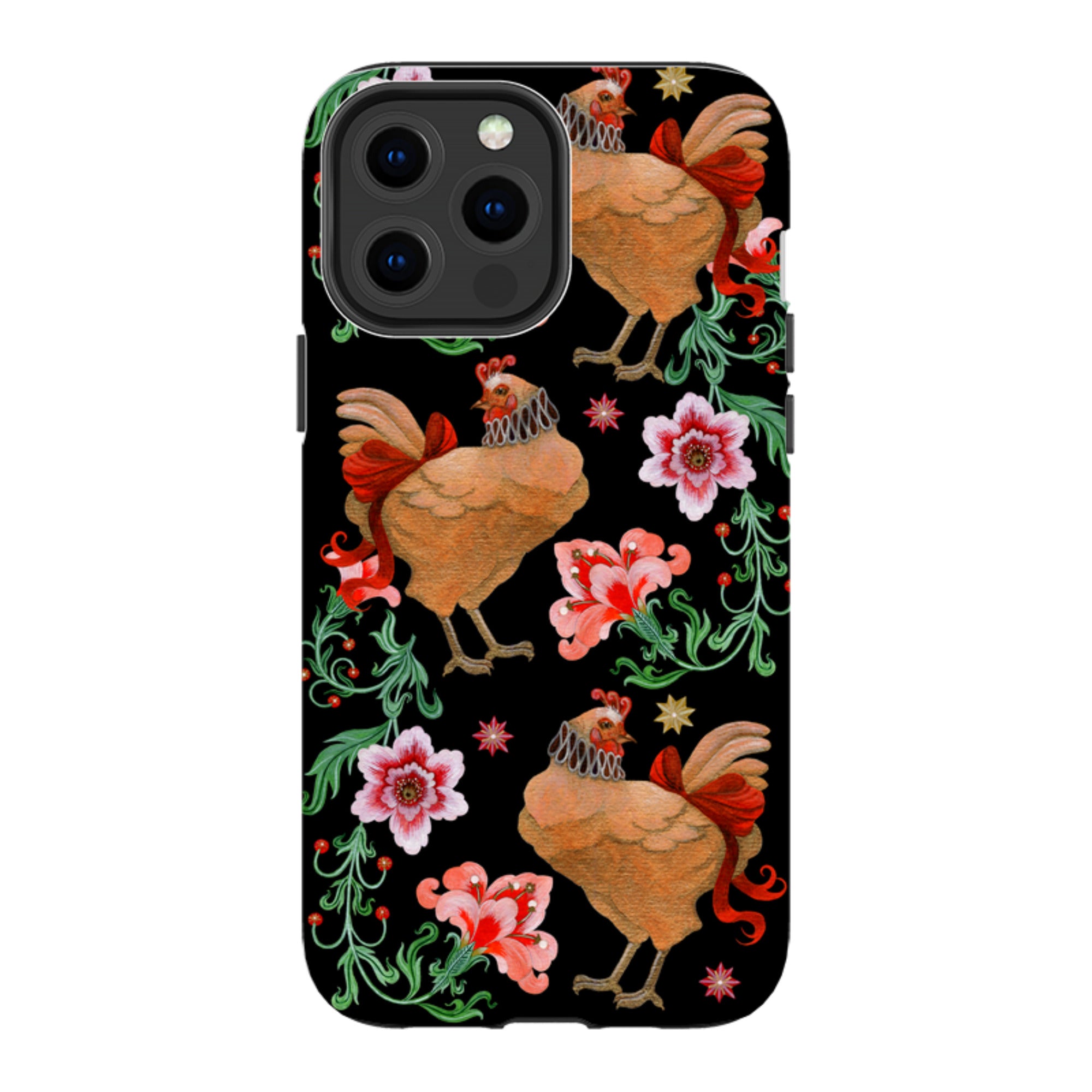 iPhone MagSafe Tough Case - Three French Hens By Maria Matos