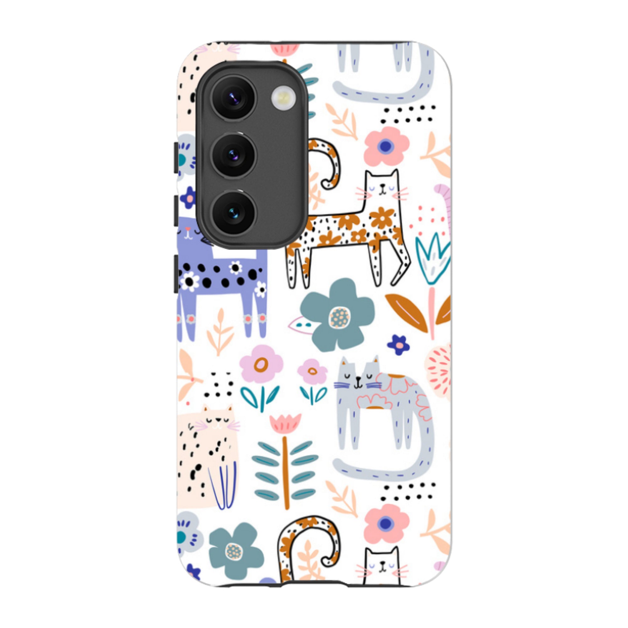Samsung Tough Case - Floral Cats