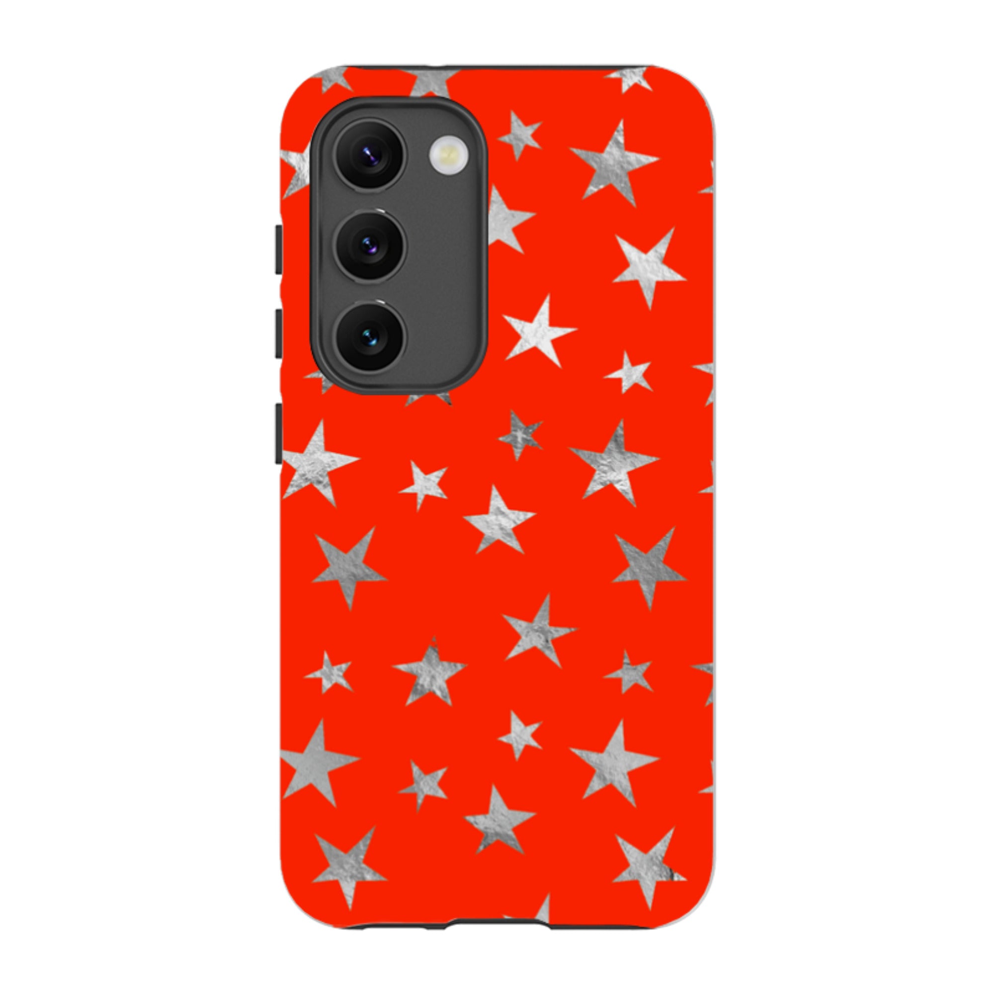 Samsung Tough Case - Red and Silver Stars