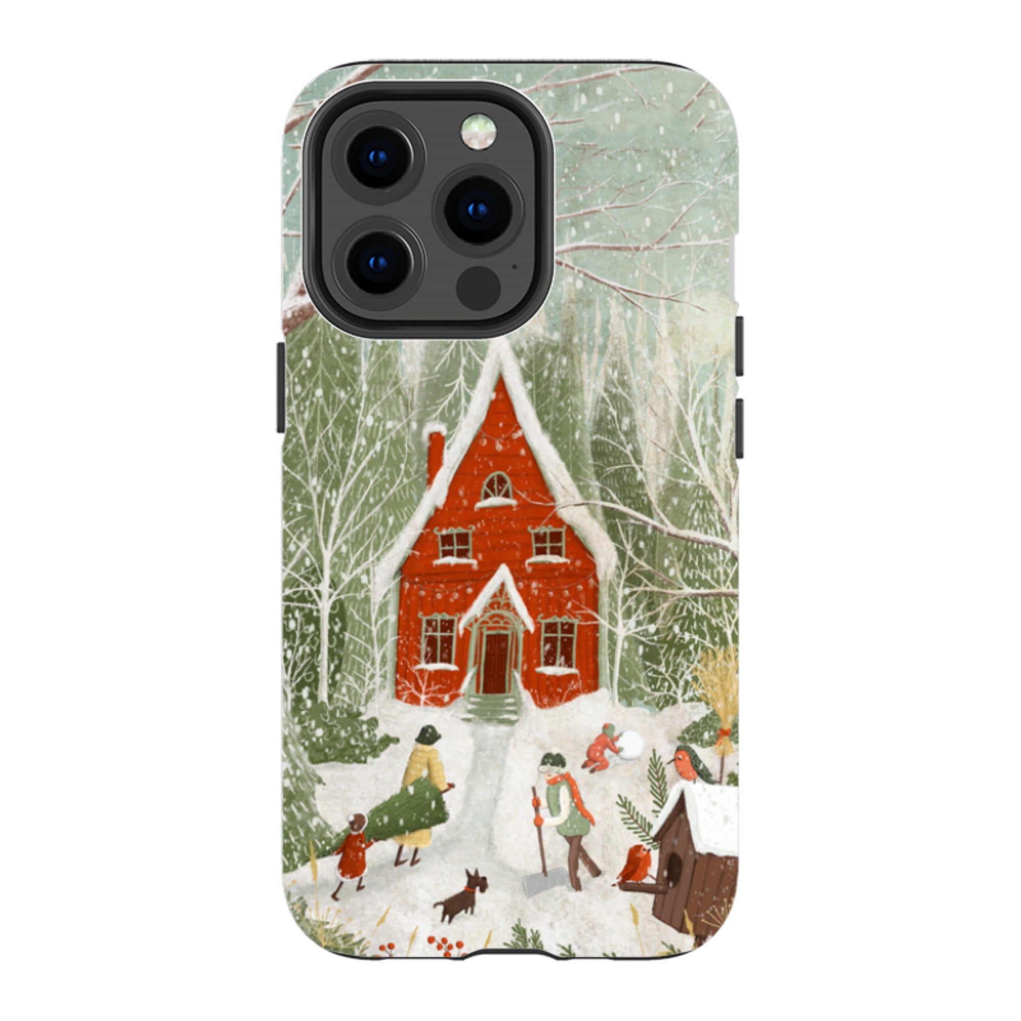 iPhone Tough Case -Christmas Garden Day By Maja Lindberg